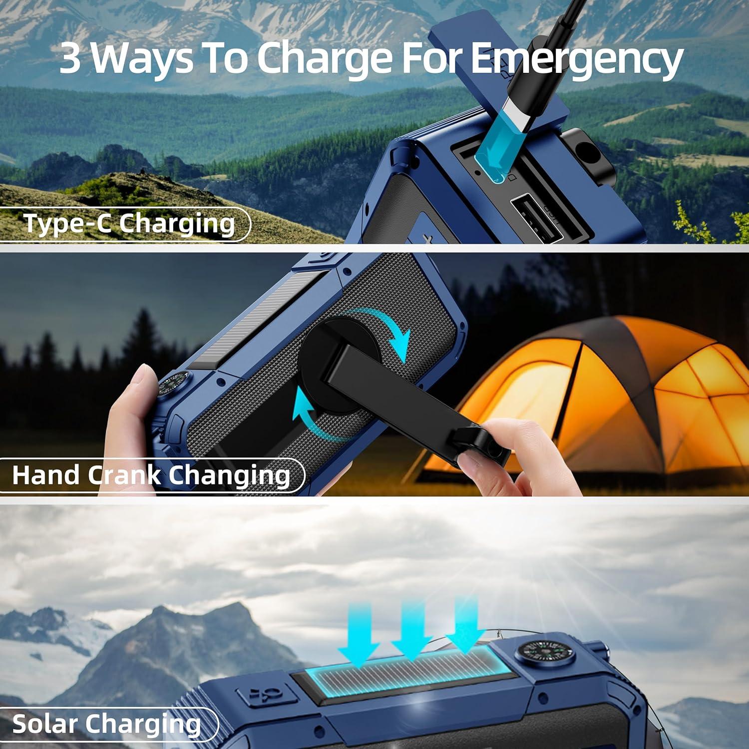 Radio Meteorológica de Emergencia Libovgogo DF-589, Bluetooth, IPX5