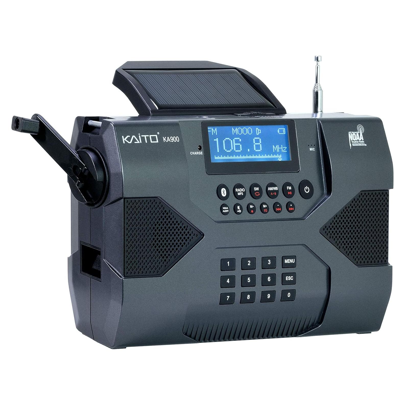 Radio de Emergencia Kaito KA900 Solar Bluetooth 2000mAh