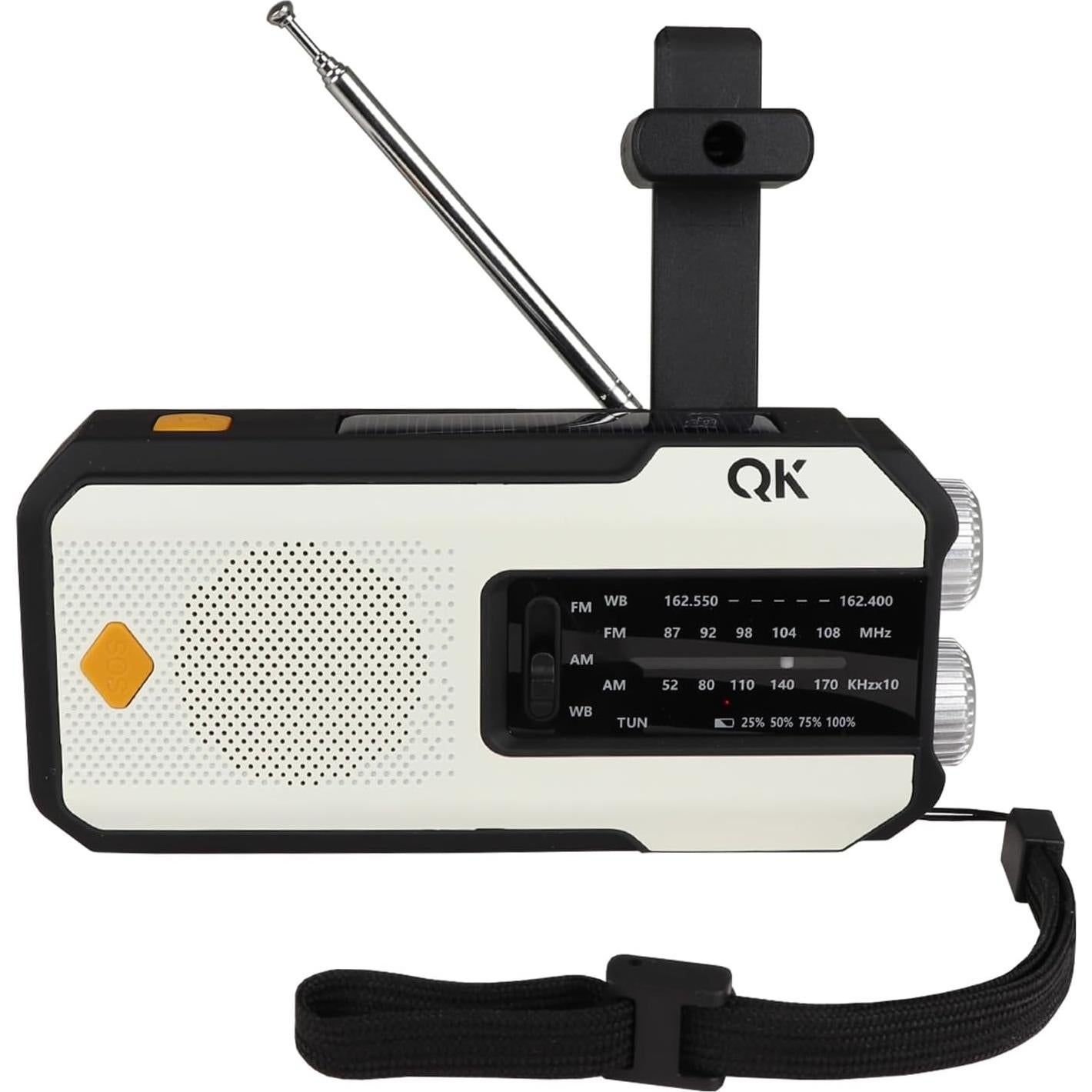 Radio de Emergencia 4-en-1 NOAA Guardian QKLCFR - Linterna y Cargador