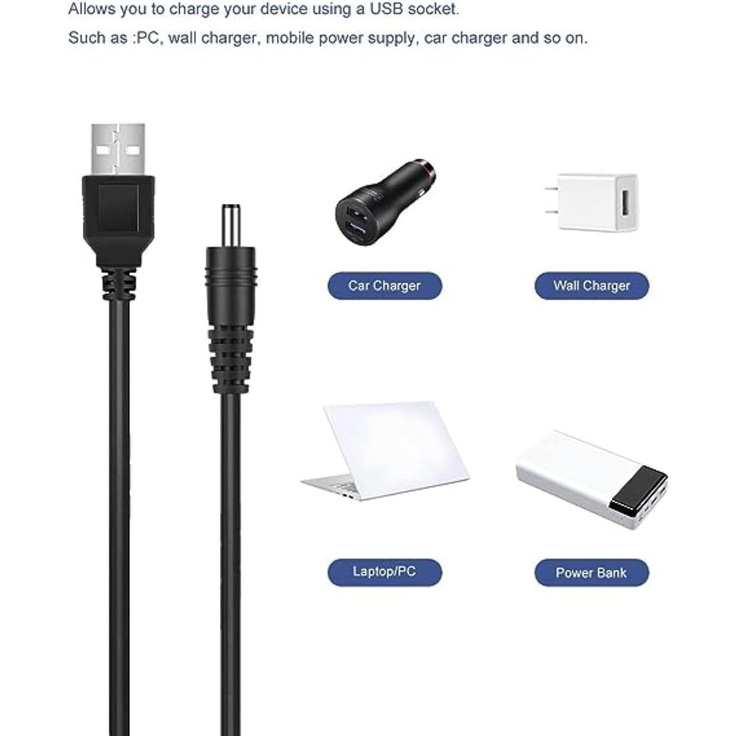 Cable de Carga USB Musstad para Linterna Kaito KA404