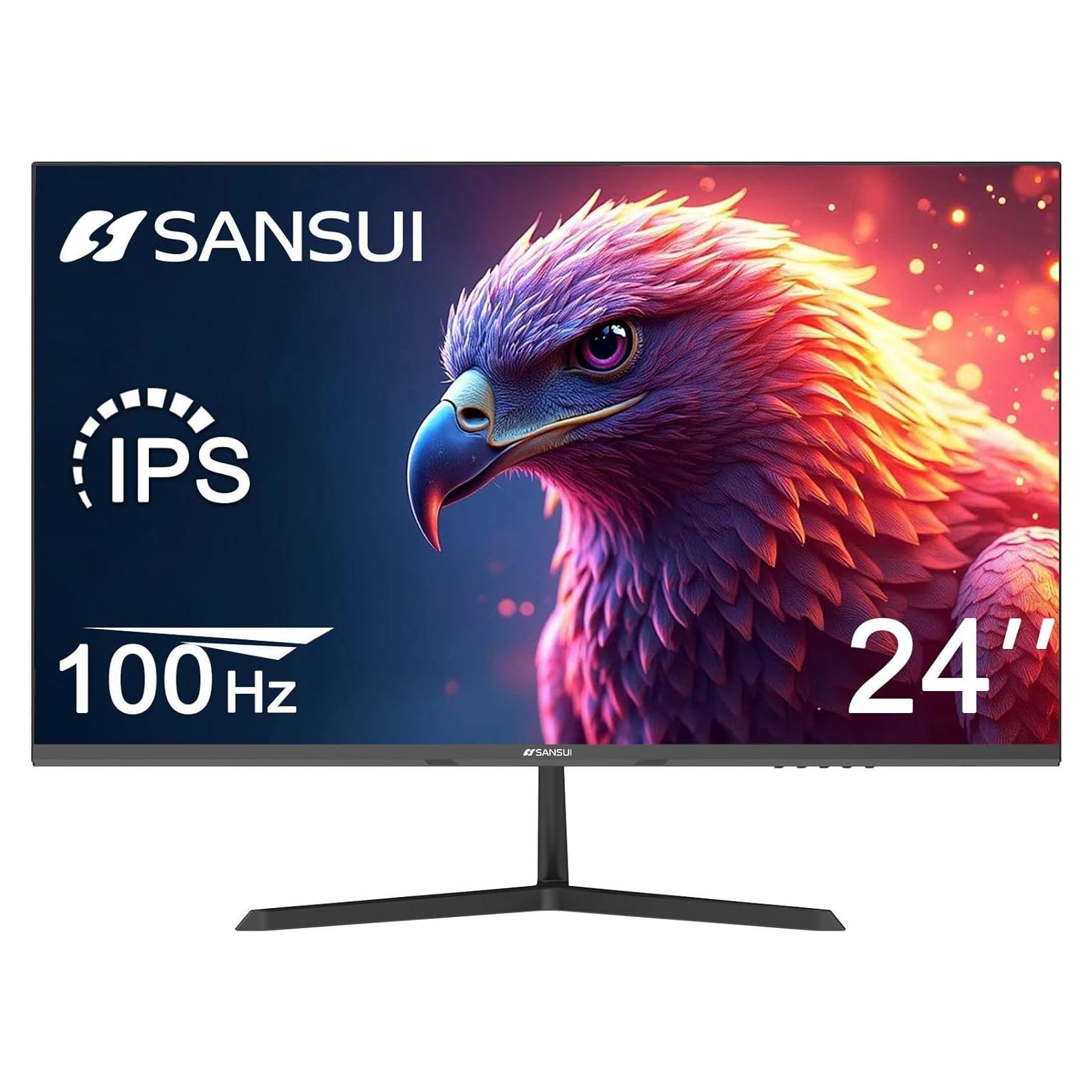 Monitor SANSUI 24" IPS FHD 100Hz Montaje VESA HDMI