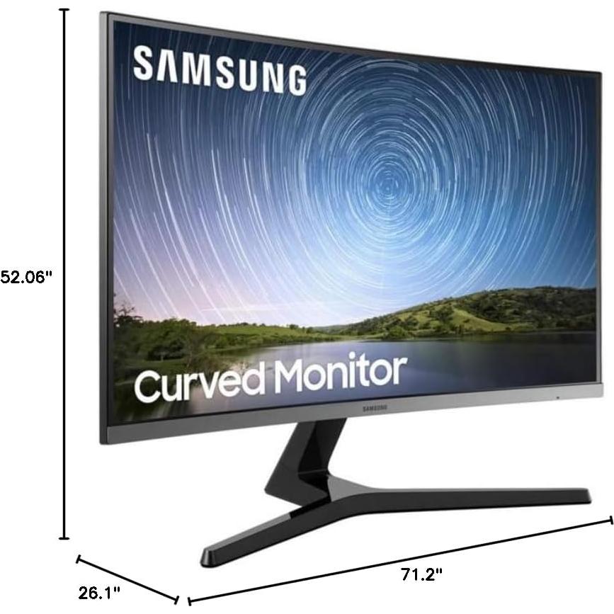 Monitor Curvo Samsung 32" Full HD 1800R 60Hz 4ms LC32R502FHNXZA