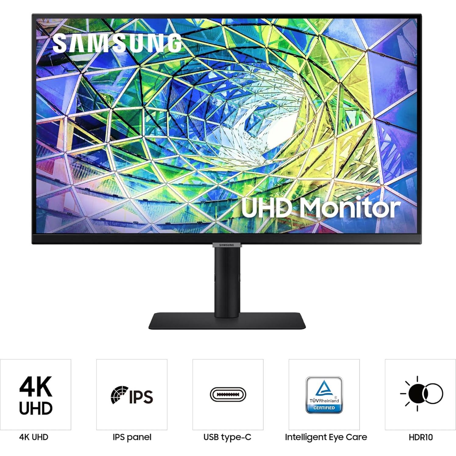 Monitor Samsung 27" S80UA 4K UHD IPS HDR10 USB-C
