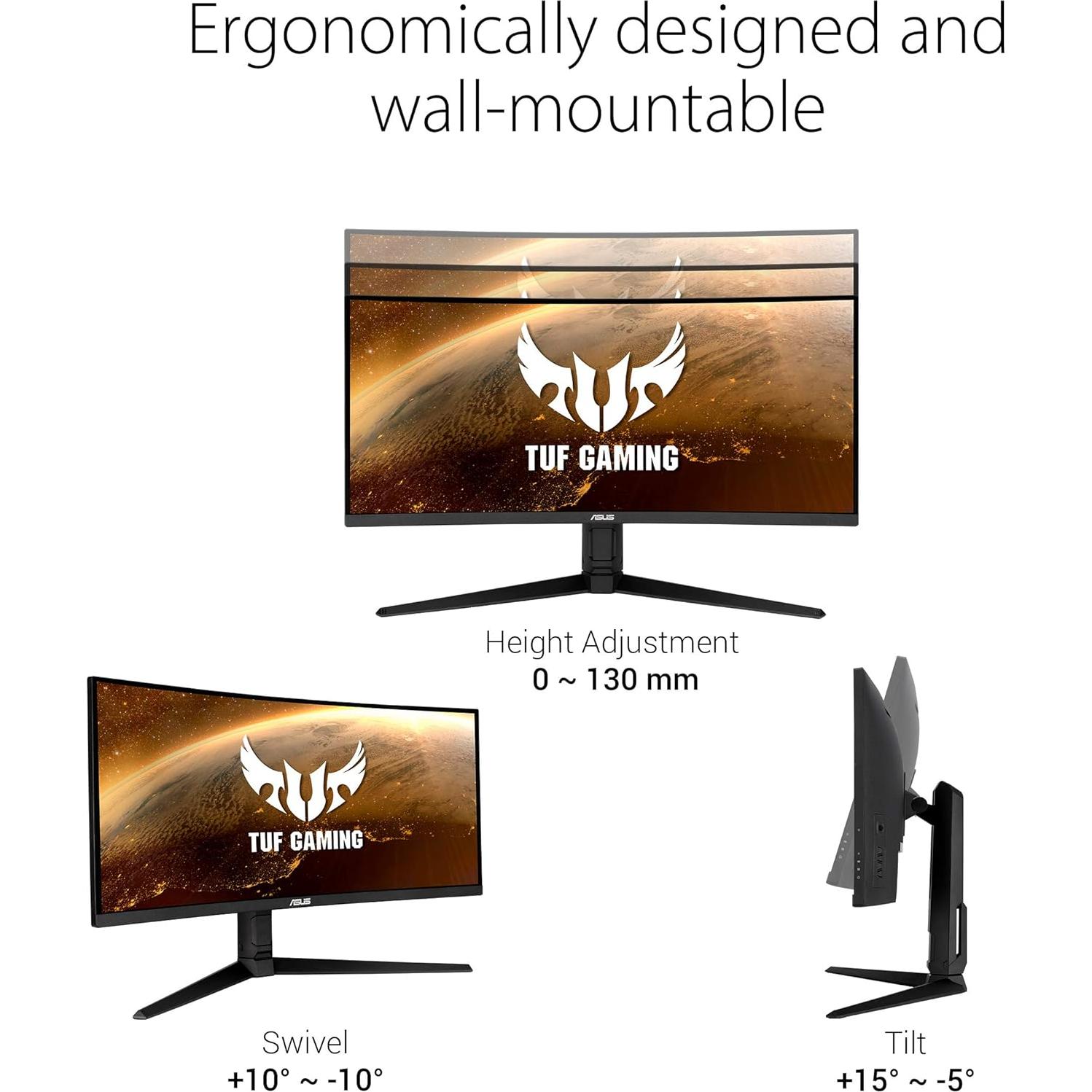 Monitor Curvo para Juegos ASUS TUF 34" WQHD 165Hz 1ms
