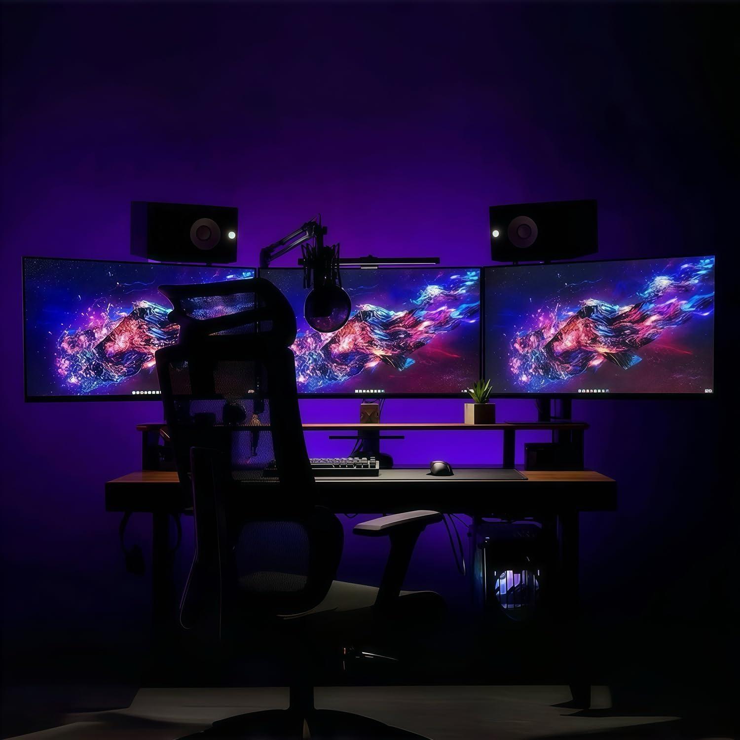 Kado Triple Monitor Curvado 27" 1920x1080 75Hz con Altavoces