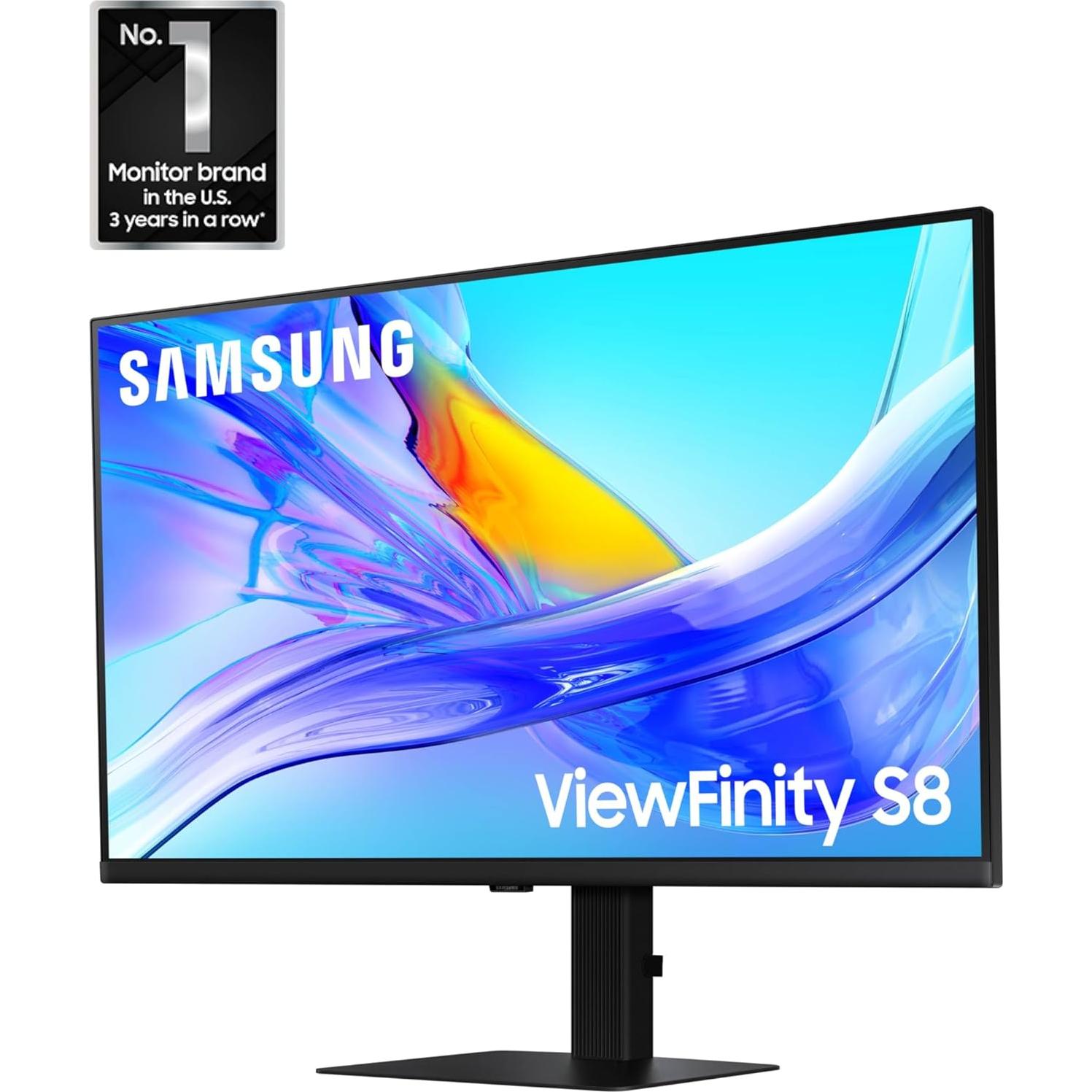 Monitor Samsung 32" ViewFinity S8 4K UHD USB-C Ergonómico