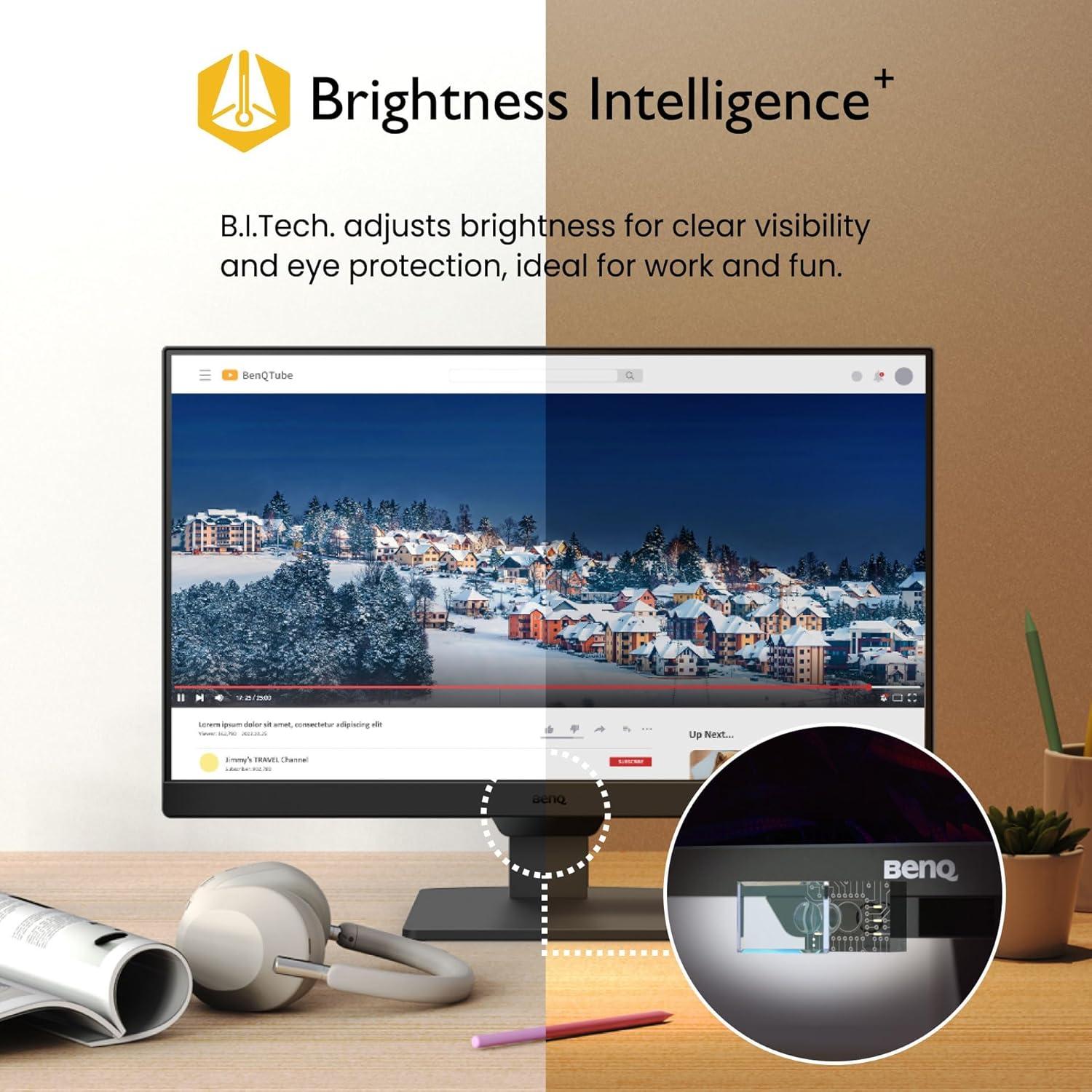 Monitor BenQ GW2490 24" FHD 100Hz IPS Cuidado Ocular