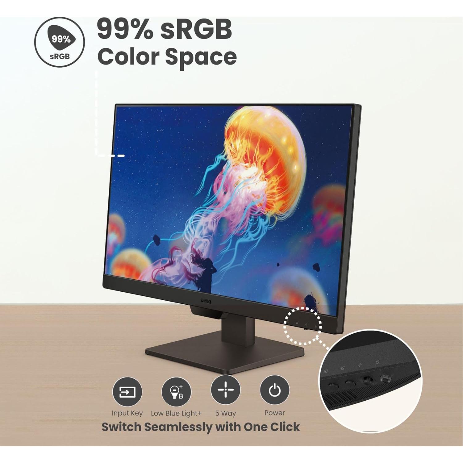 Monitor BenQ GW2490 24" FHD 100Hz IPS Cuidado Ocular