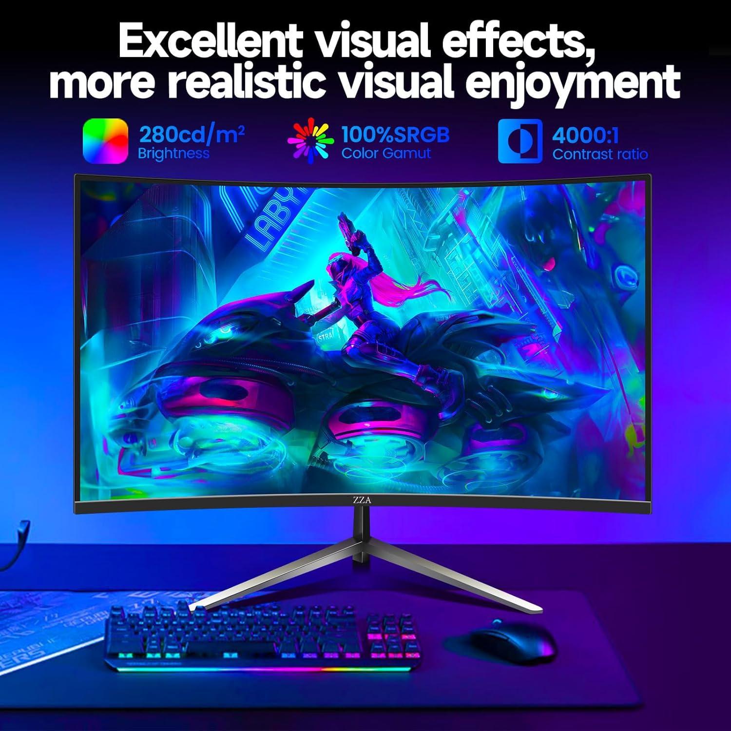 Monitor ZZA 32" 2K 165Hz FreeSync G-Sync 1ms HDR10