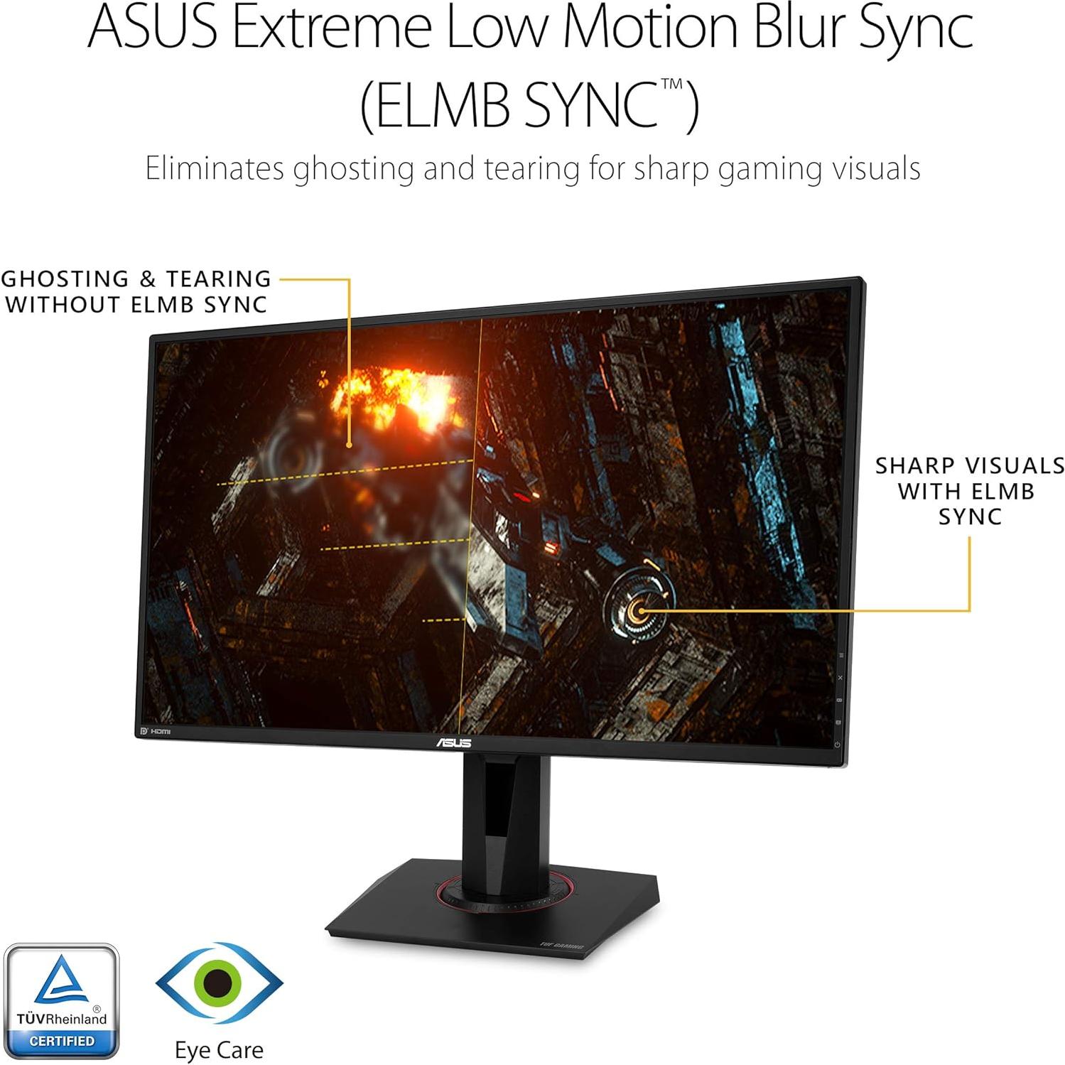 Monitor de Juegos ASUS TUF Gaming 27" QHD 165Hz G-SYNC