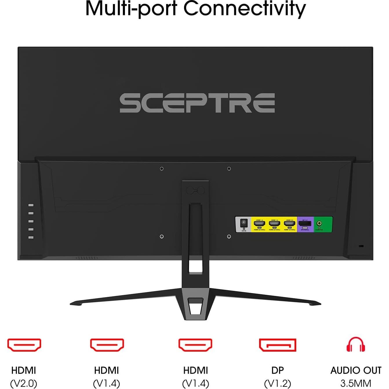 Monitor Sceptre 24" IPS 165Hz Full HD FreeSync Cuidado Ocular