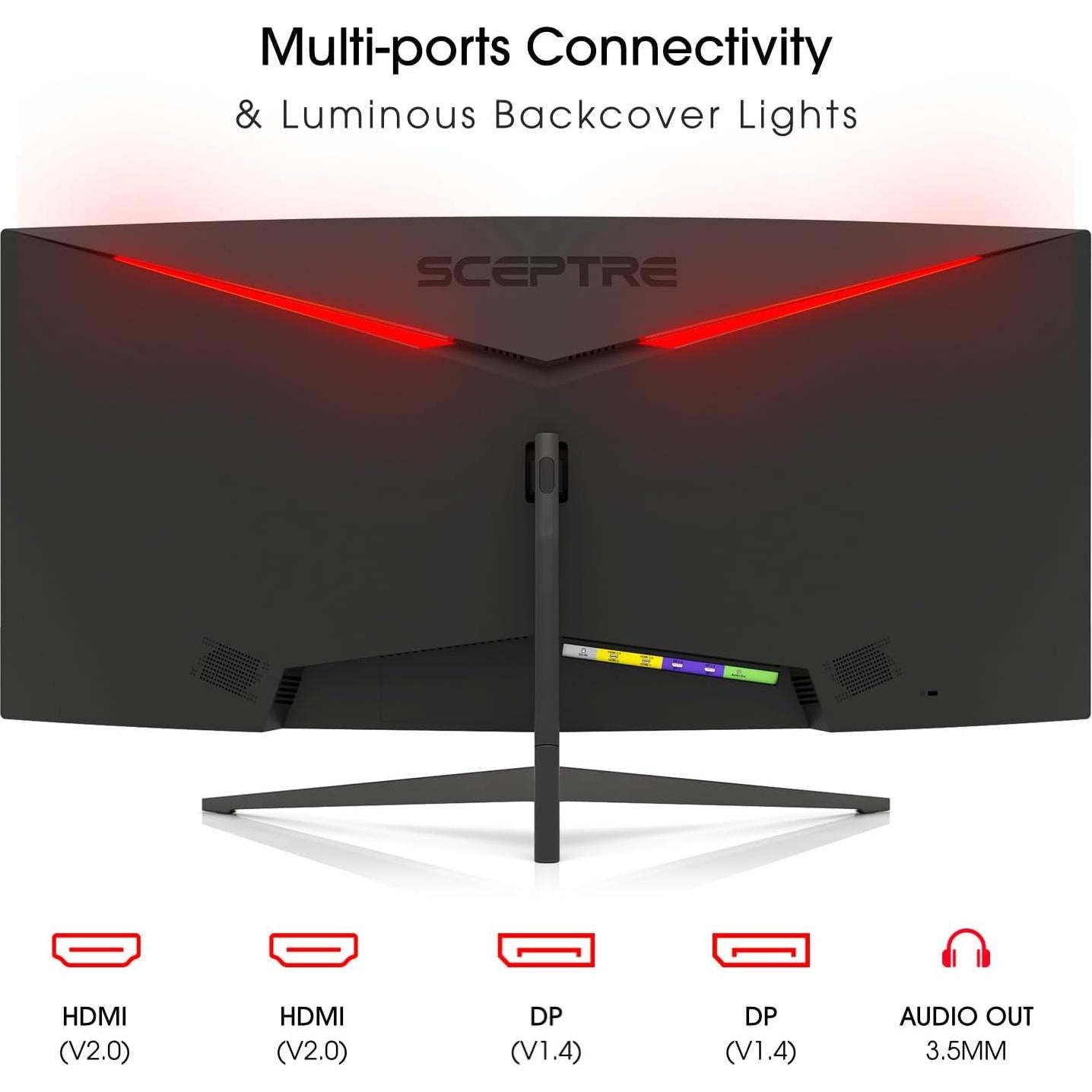 Monitor Curvo de Juegos Sceptre 30" 2560x1080p 200Hz HDMI DP