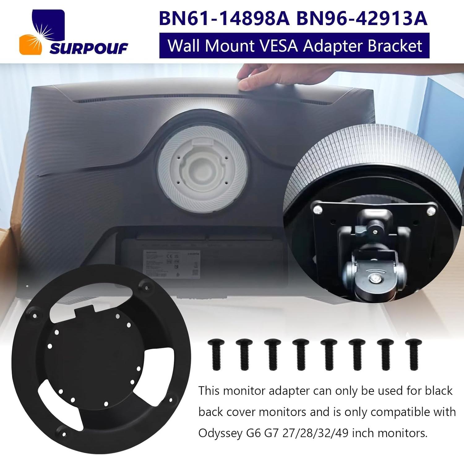 Soporte de Montaje en Pared VESA SURPOUF para Monitores Samsung 27-49"