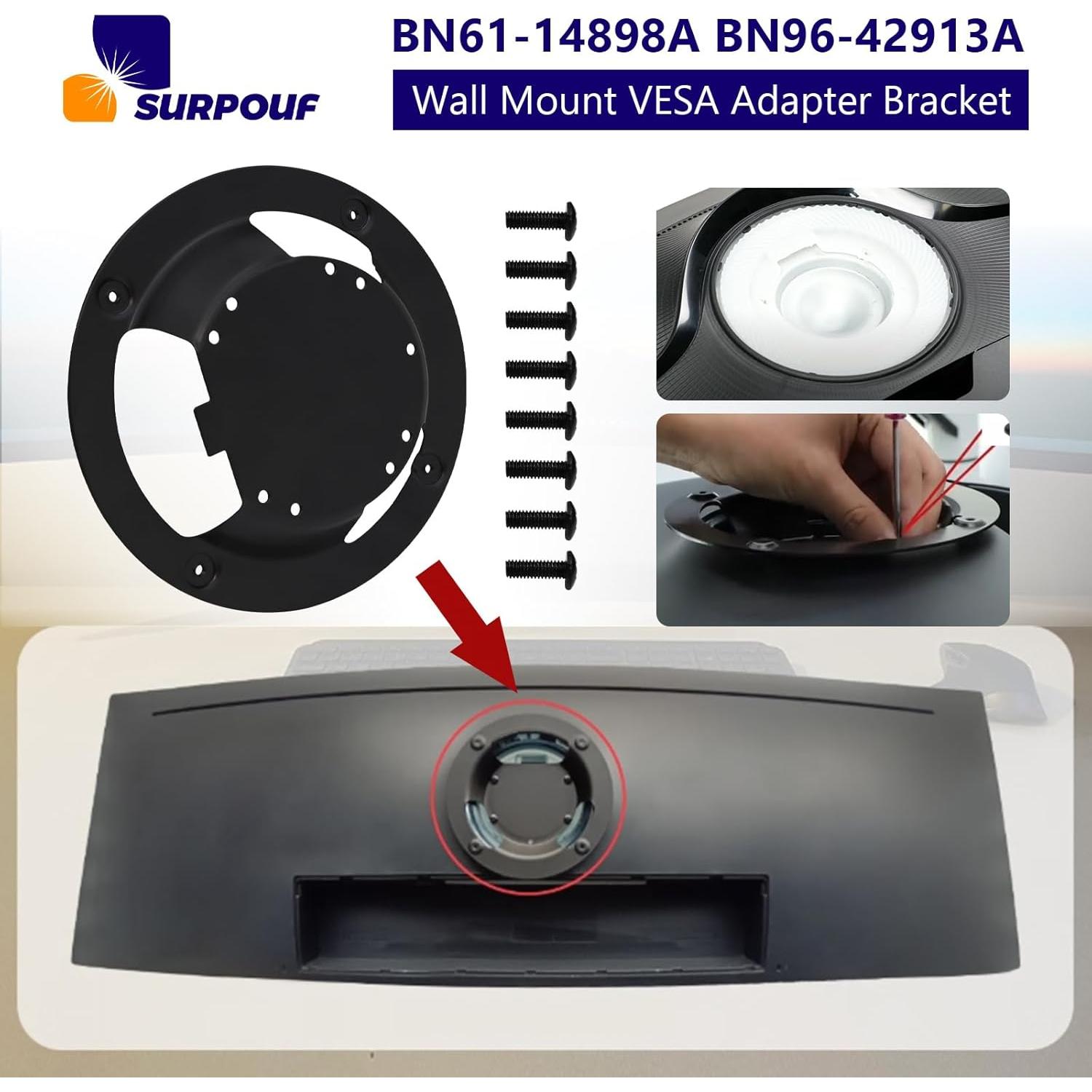 Soporte de Montaje en Pared VESA SURPOUF para Monitores Samsung 27-49"