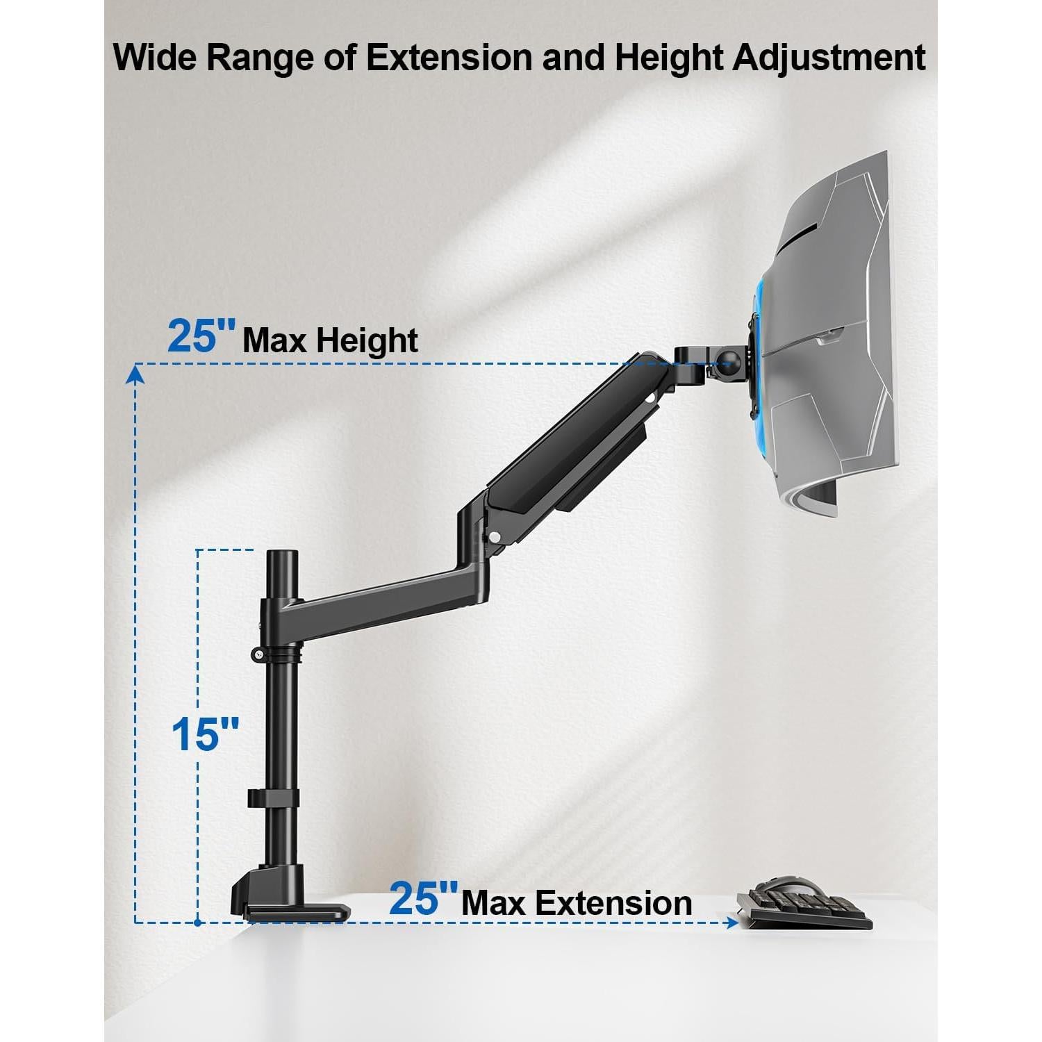 Soporte de Monitor ErgoFocus para Pantallas Ultrawide hasta 49"
