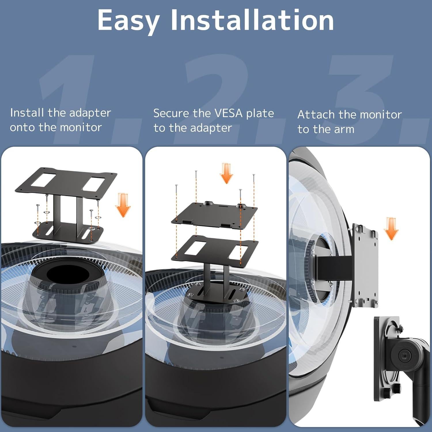 Placa Adaptadora VESA STANDOPIA para Monitores Samsung G9 100x100mm