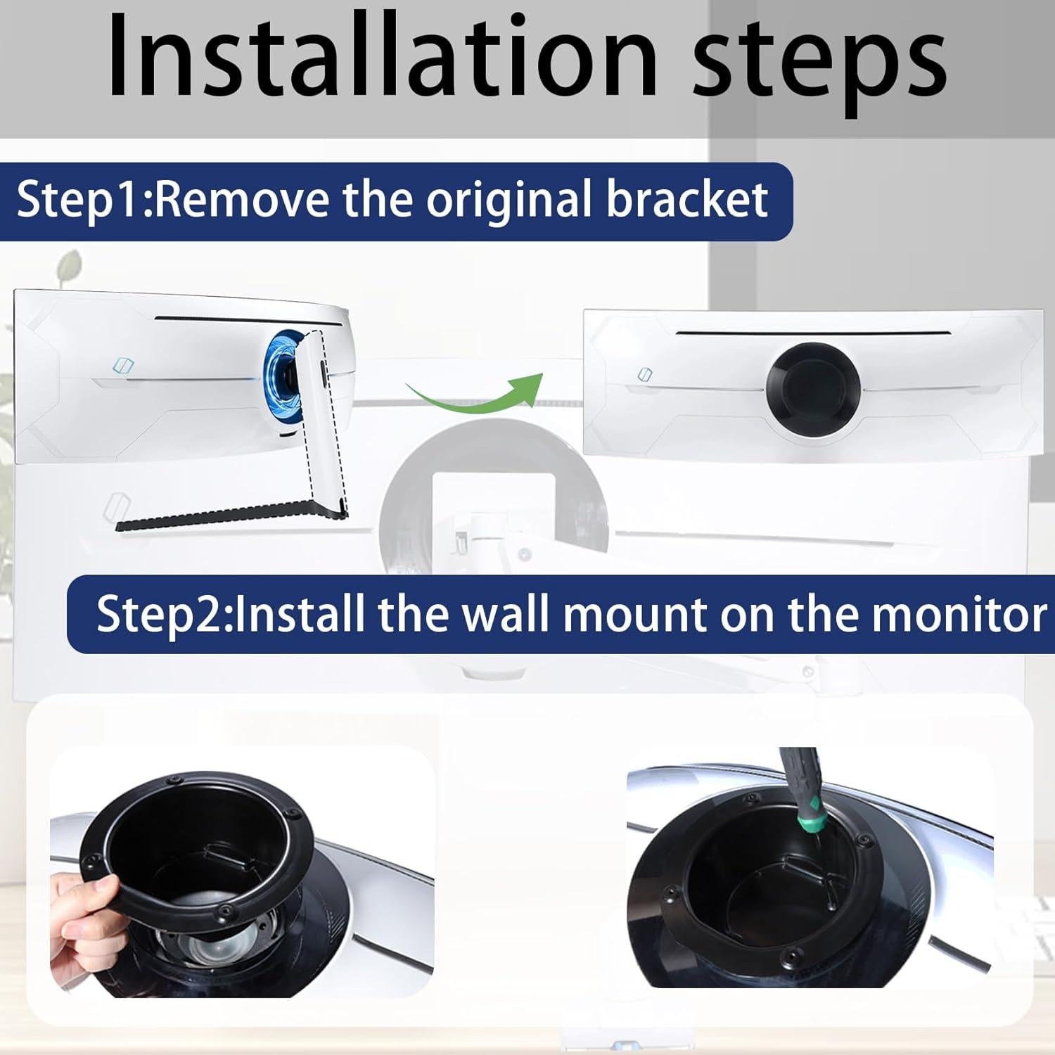 Adaptador VESA para Monitor Samsung 49" Odyssey G9 - Tfujie