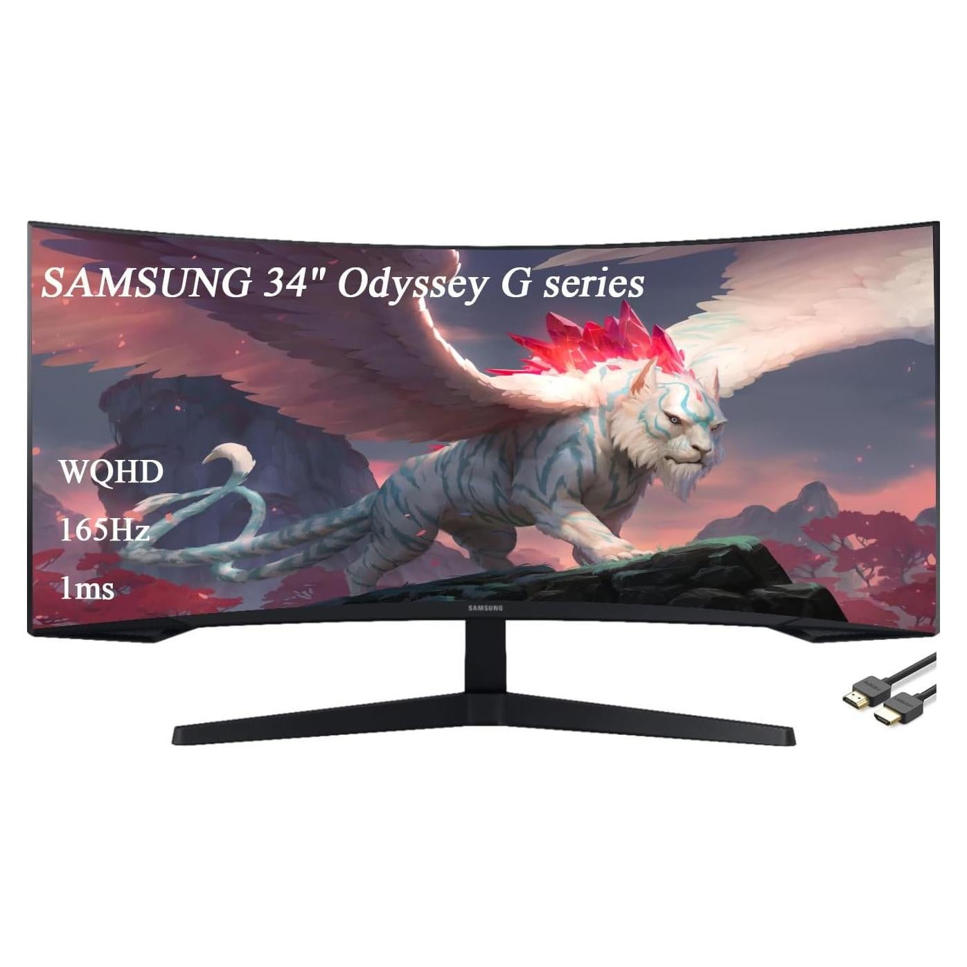 Monitor Curvo Samsung Odyssey G5 34" WQHD 165Hz 1ms