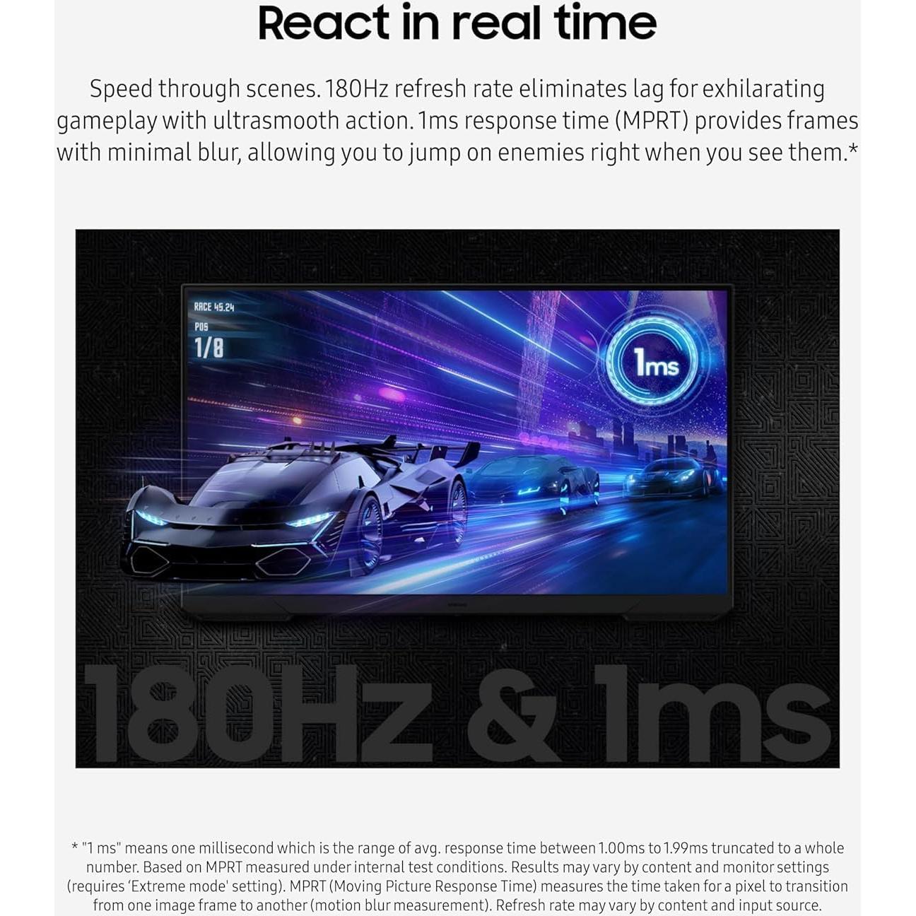 Monitor Samsung G3 24" FHD 1ms 180Hz FreeSync Ajustable