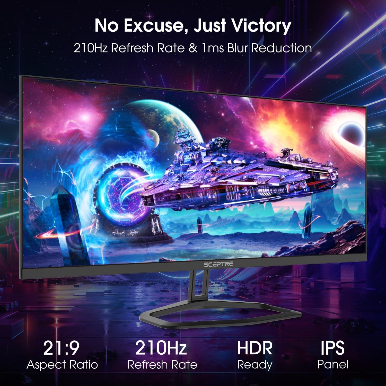 Monitor Ultrawide Sceptre E305B-FU200T 30" 210Hz 1ms IPS