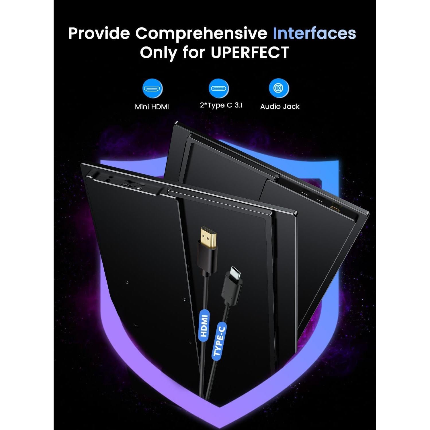 Monitor Portátil UPERFECT 4K 120Hz 17.3" | Gaming 0.1ms 500 Nits