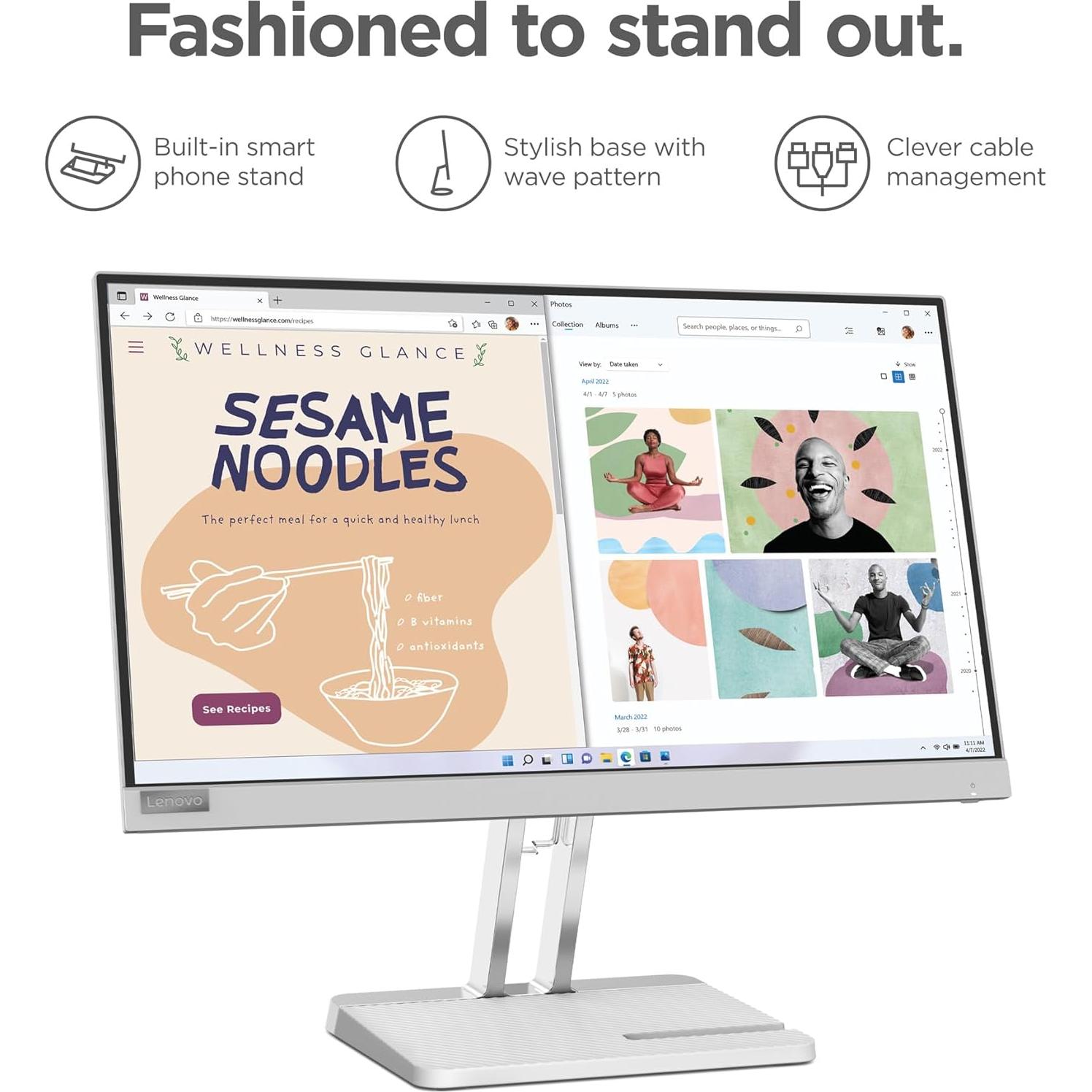 Monitor Lenovo L22e-40 21.5" FHD 75Hz HDMI VGA Gris