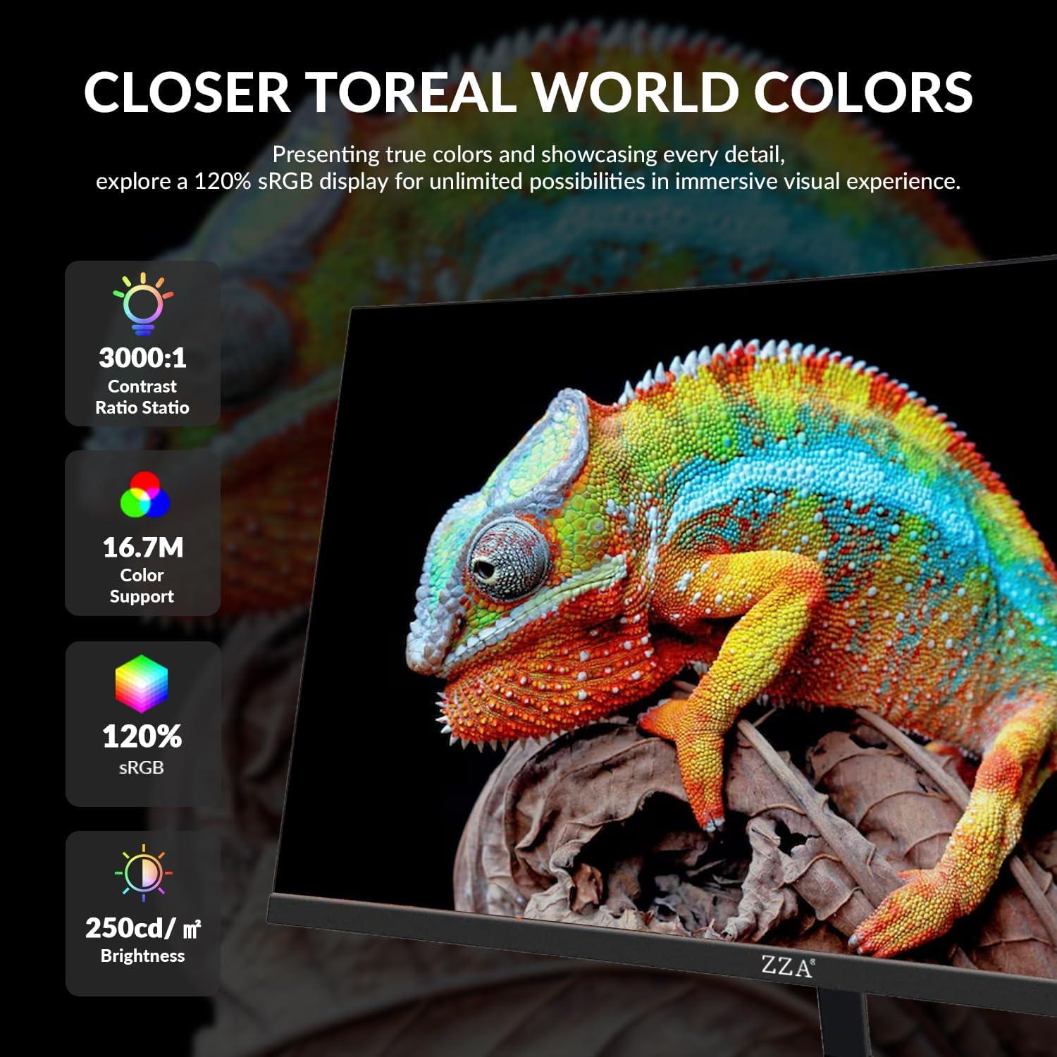 Monitor Curvo ZZA 24" 100Hz Full HD 1920x1080 VA