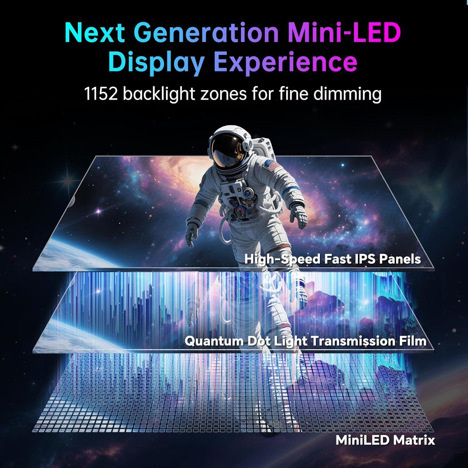 Monitor KTC 27" MiniLED 4K UHD 160Hz Ajustable Blanco M27P6