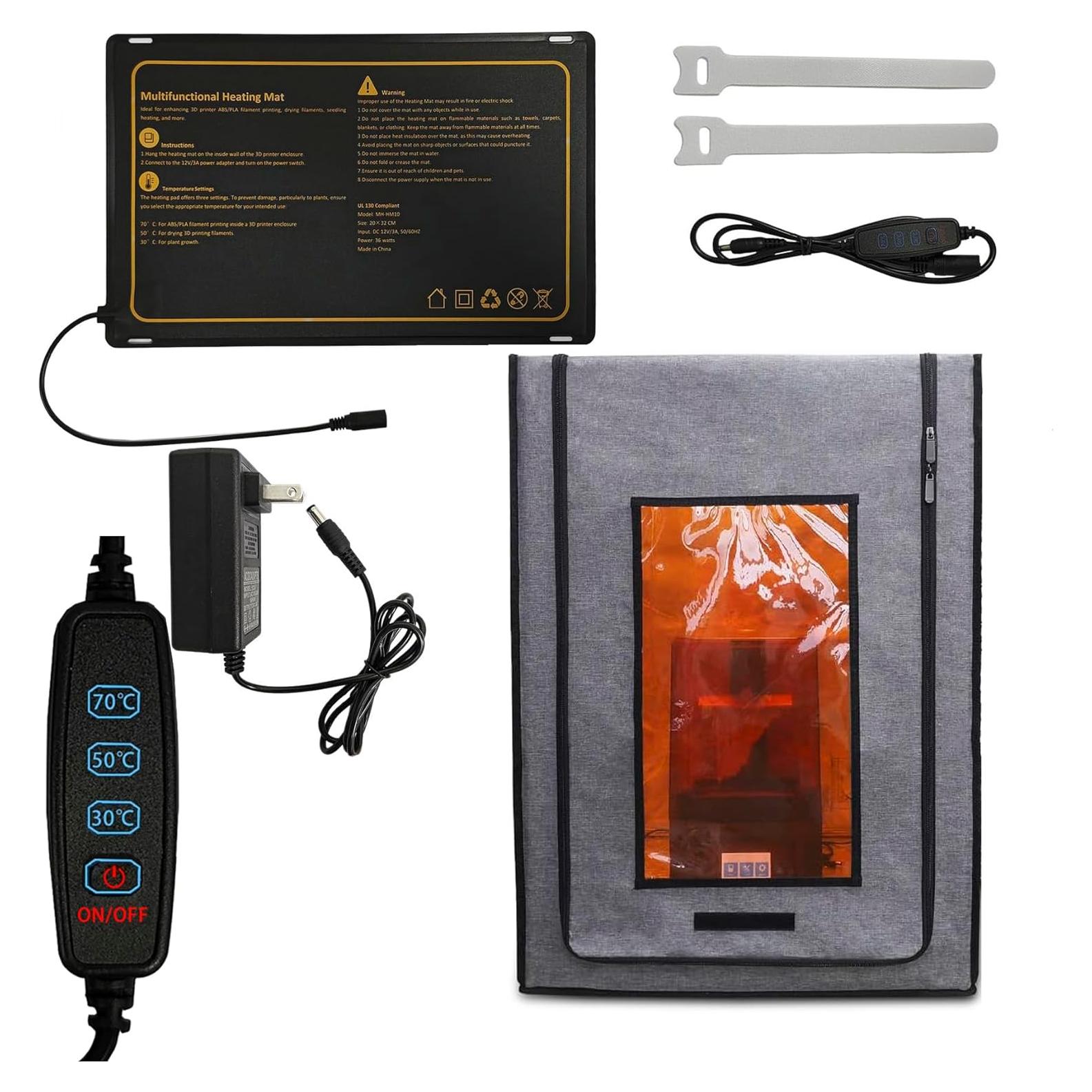 Manta Calefactora DORUNDEA 20x32cm para Impresoras 3D