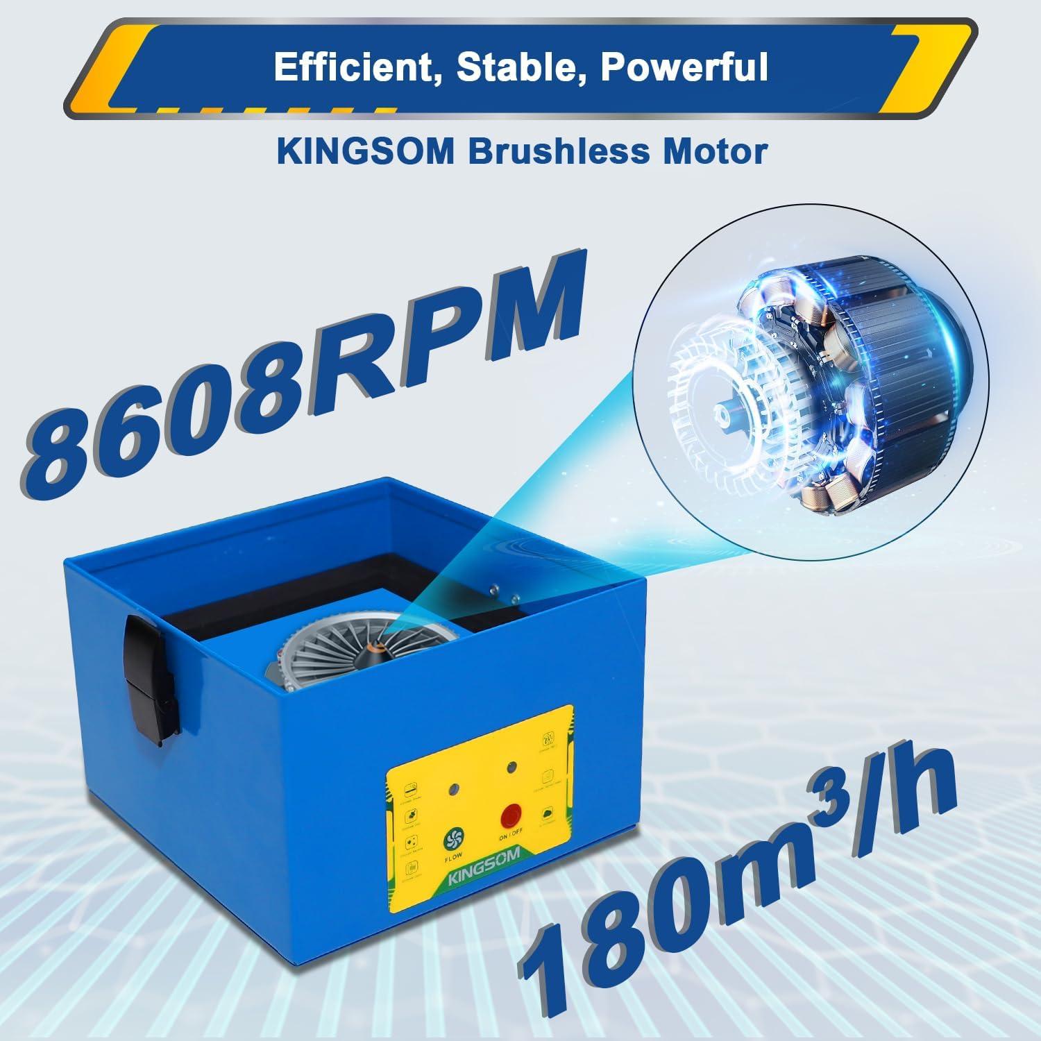 Extractor de humo KINGSOM K-SOON1 180 m³/h 3 velocidades