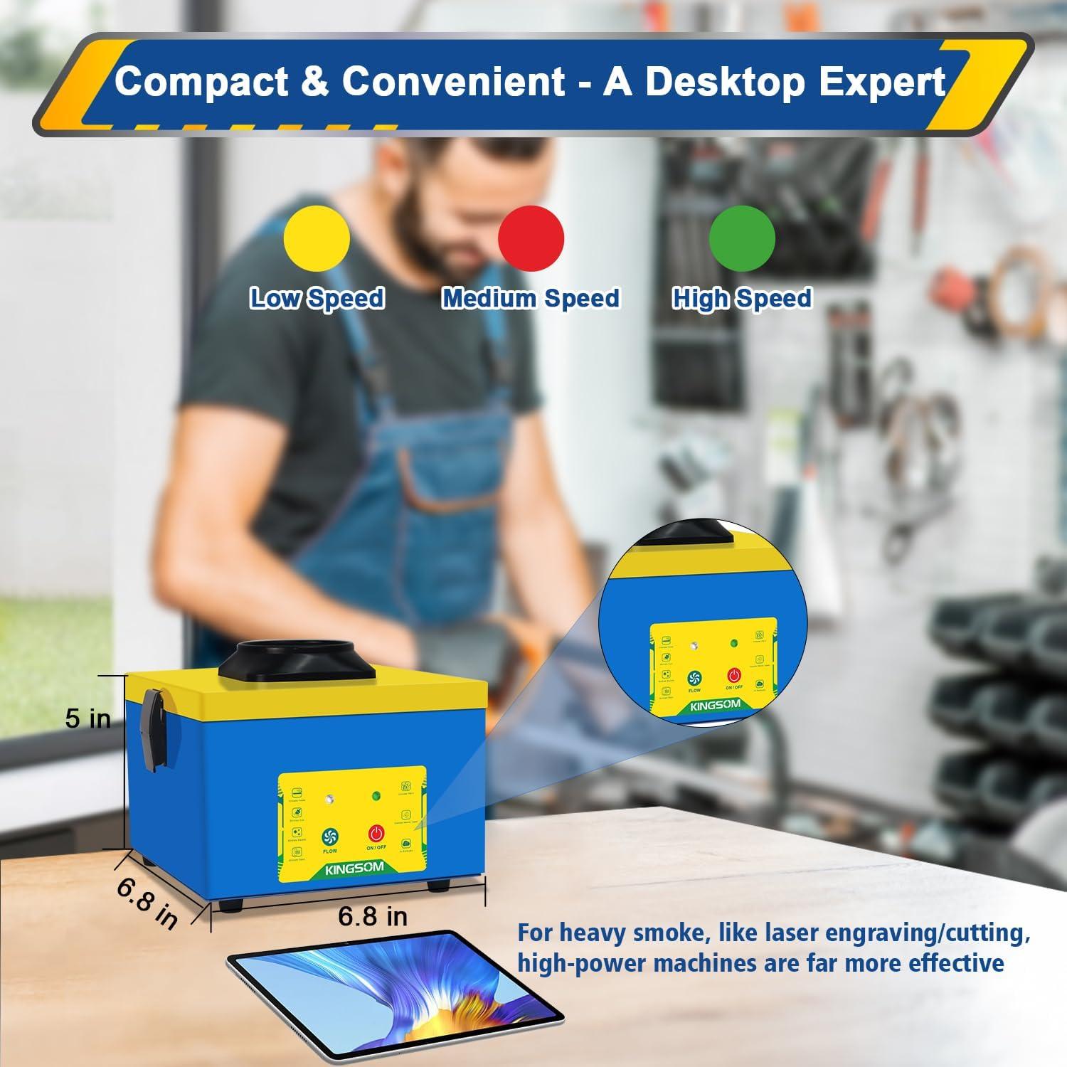 Extractor de humo KINGSOM K-SOON1 180 m³/h 3 velocidades