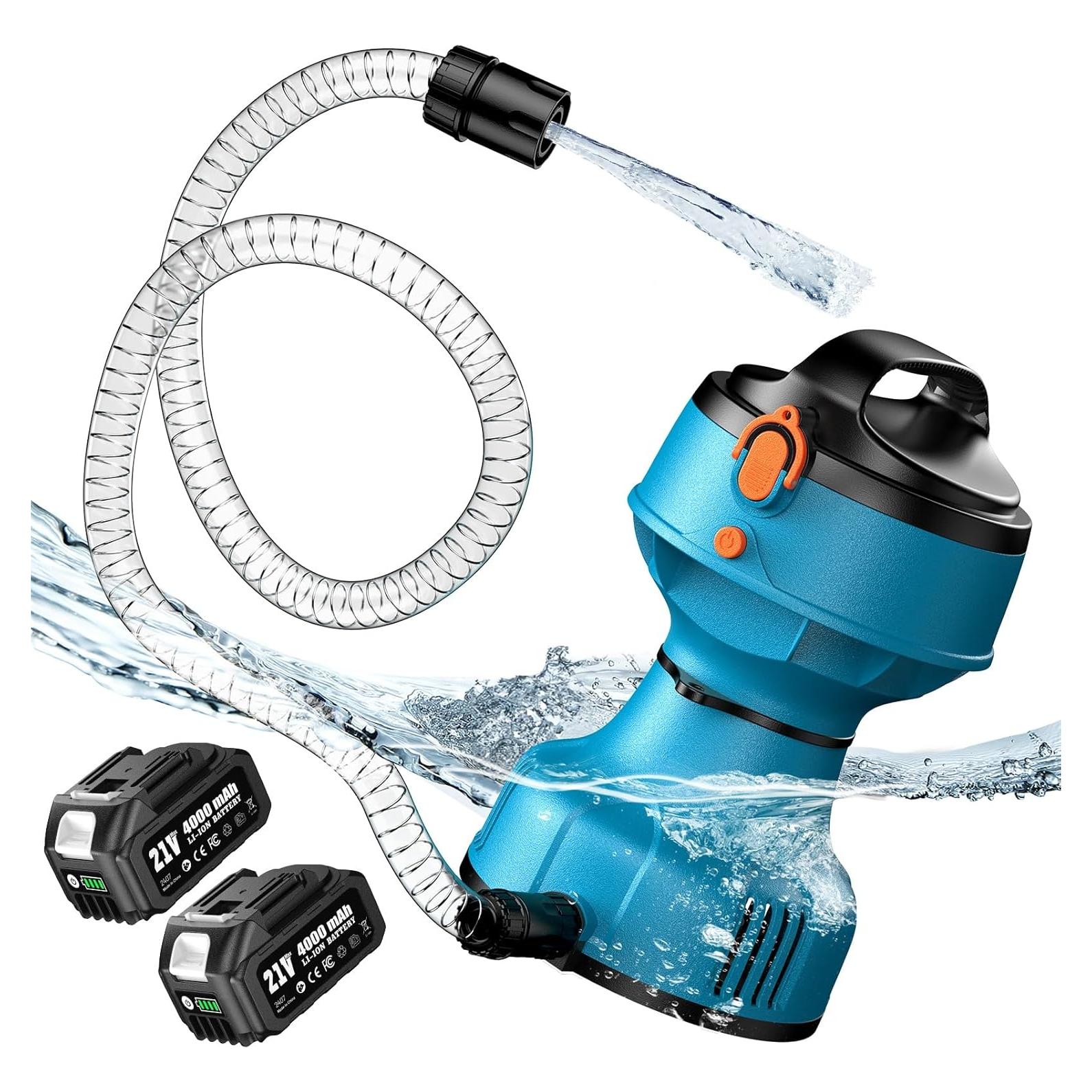 Bomba de Agua Flotante SEESII 720GPH 2 Baterías 4000mAh