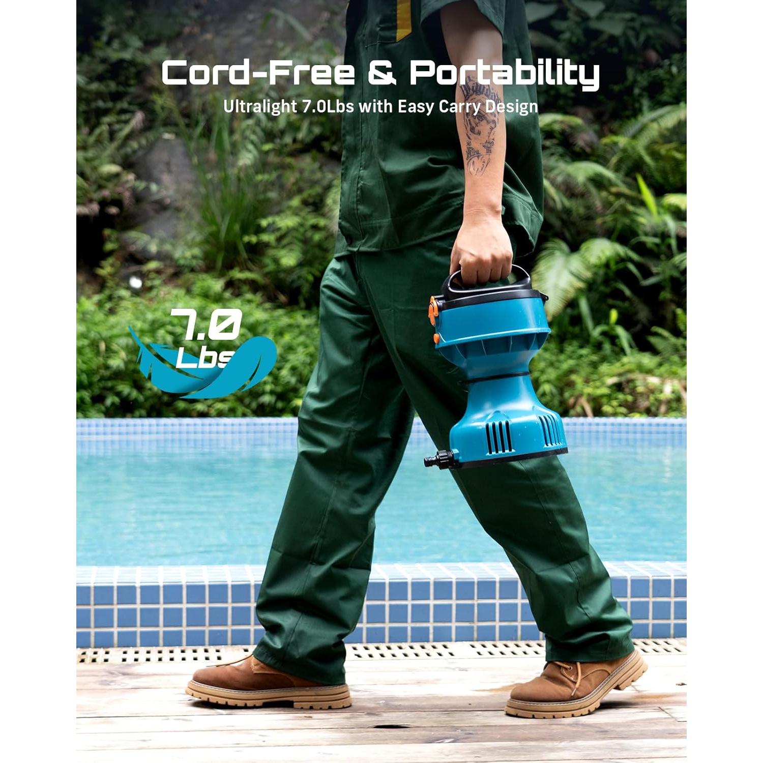 Bomba de Agua Flotante SEESII 720GPH 2 Baterías 4000mAh