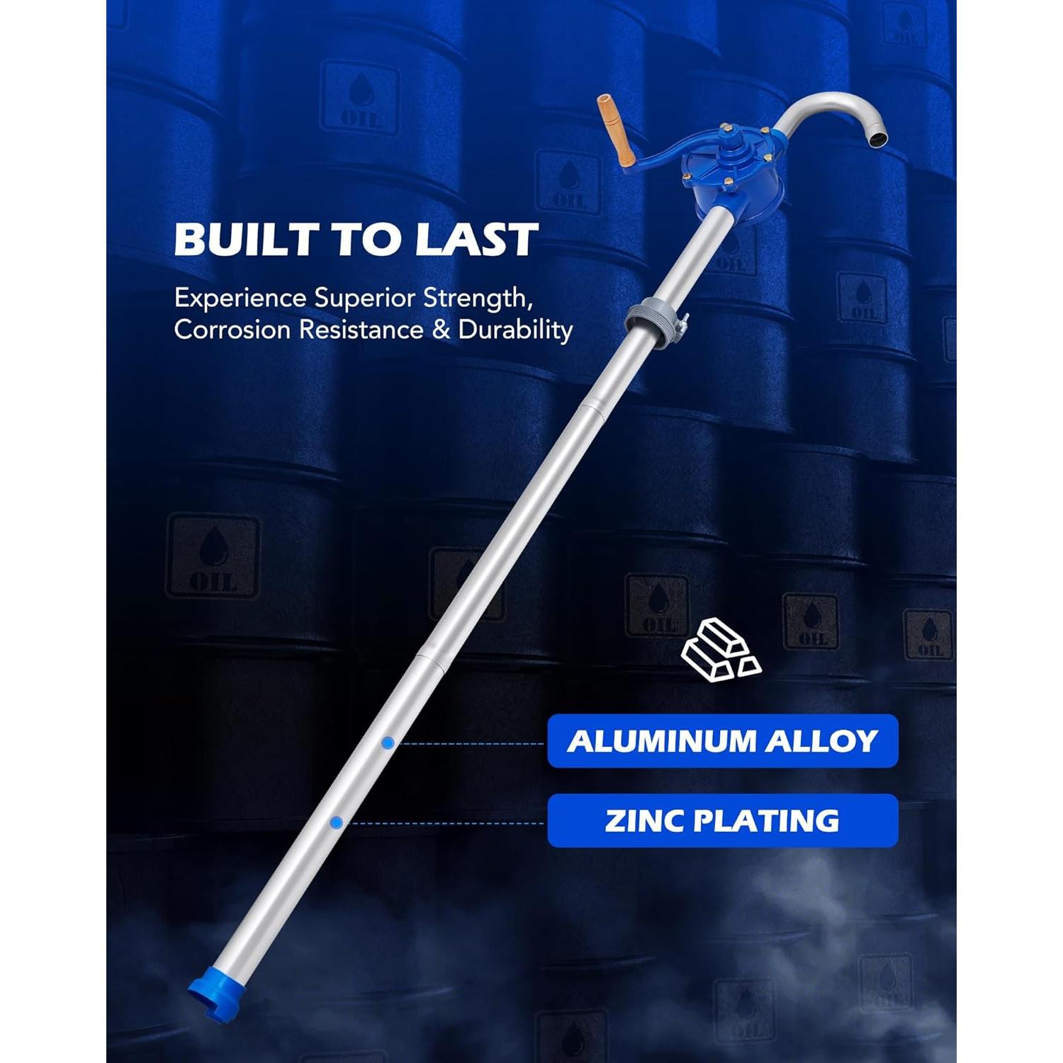 Bomba de tambor manual Orion Motor Tech 55 galones aceite diésel