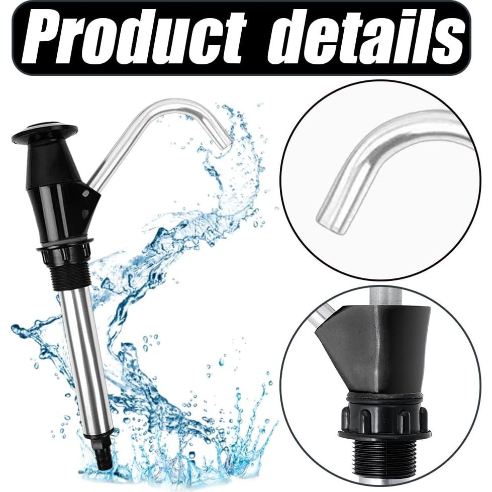 Bomba Manual de Agua QPINGH para Fregadero de Caravana - Aluminio y Plástico