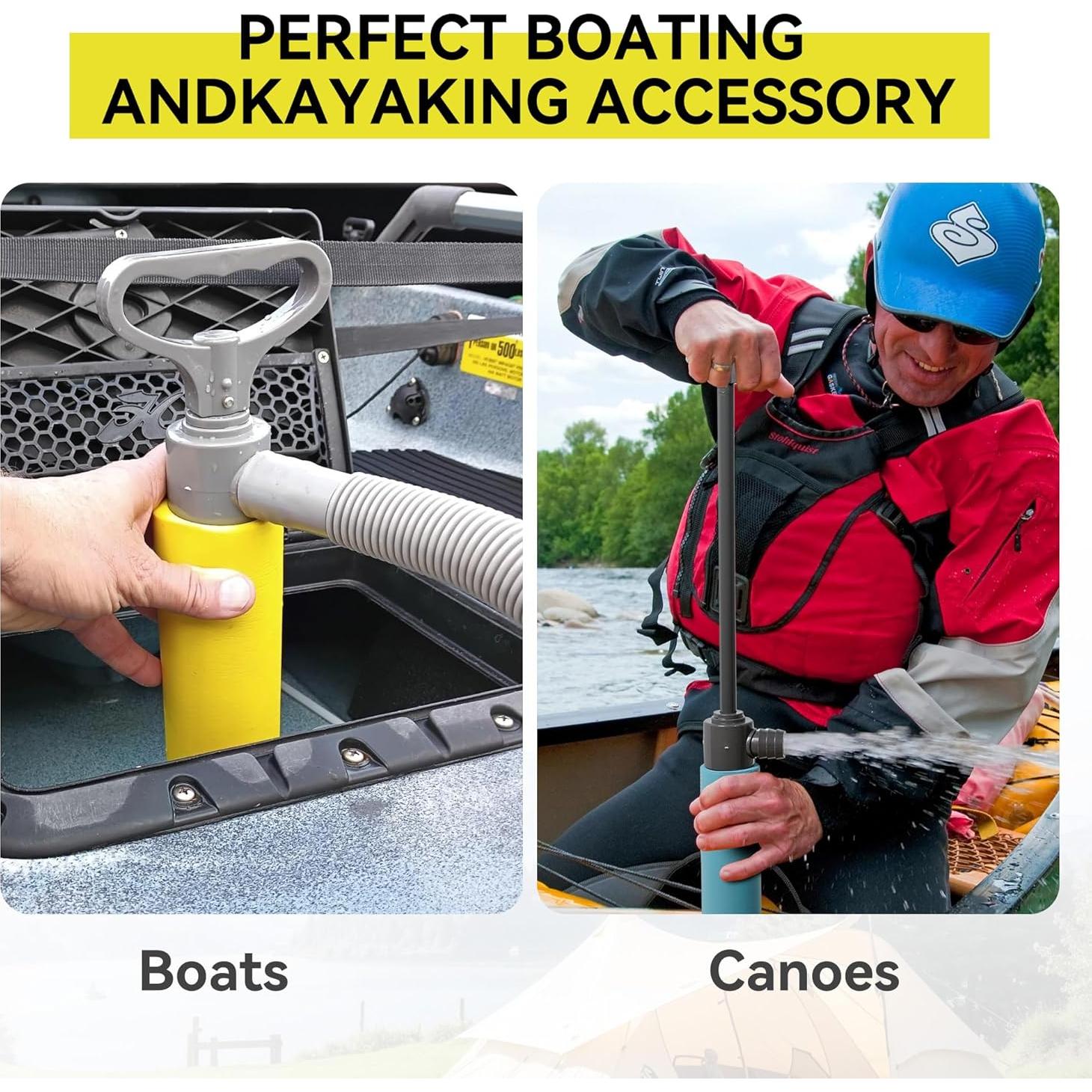 Bomba de Achique Manual HIKULA Amarilla 43cm para Kayak