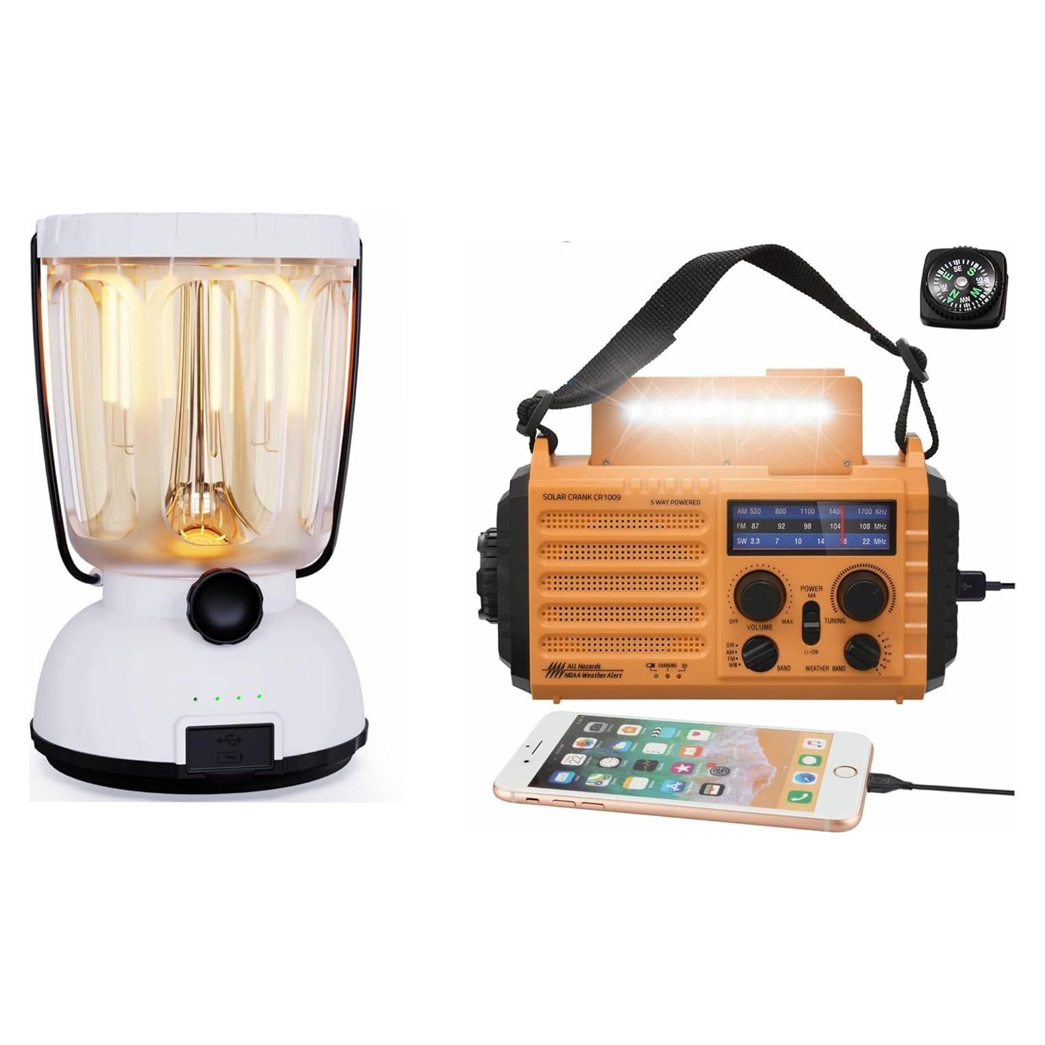 Linterna de Camping y Radio de Emergencia Mesqool 6000mAh