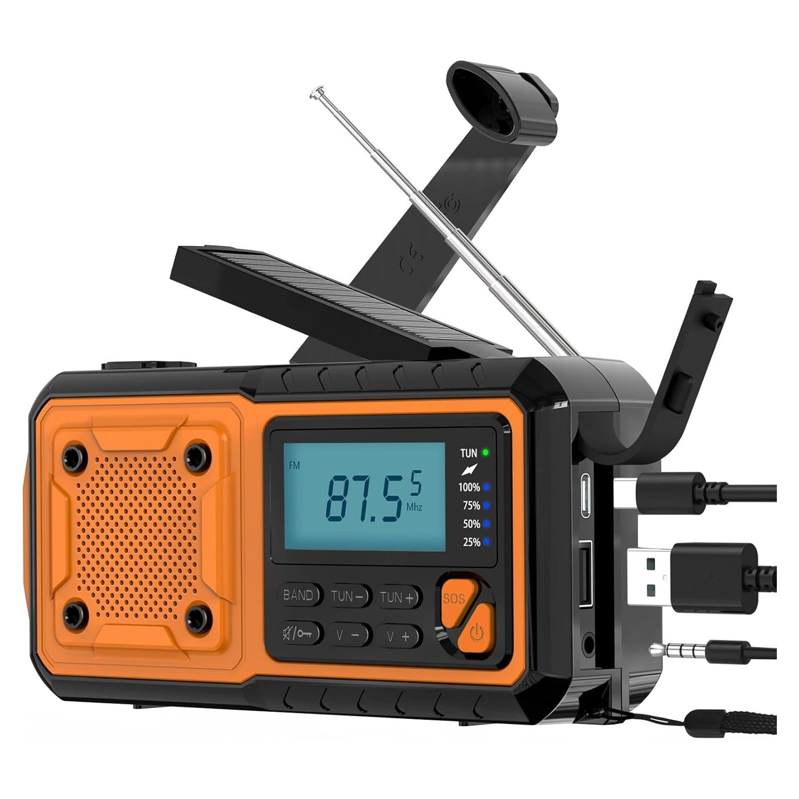 Radio de Emergencia Goodes GES-FM-035 Portátil AM/FM/SW 4000mAh