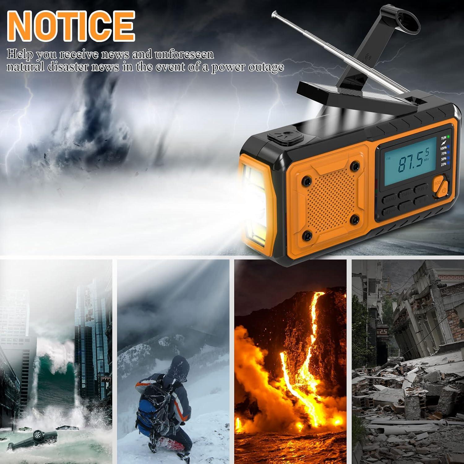 Radio de Emergencia Goodes GES-FM-035 Portátil AM/FM/SW 4000mAh