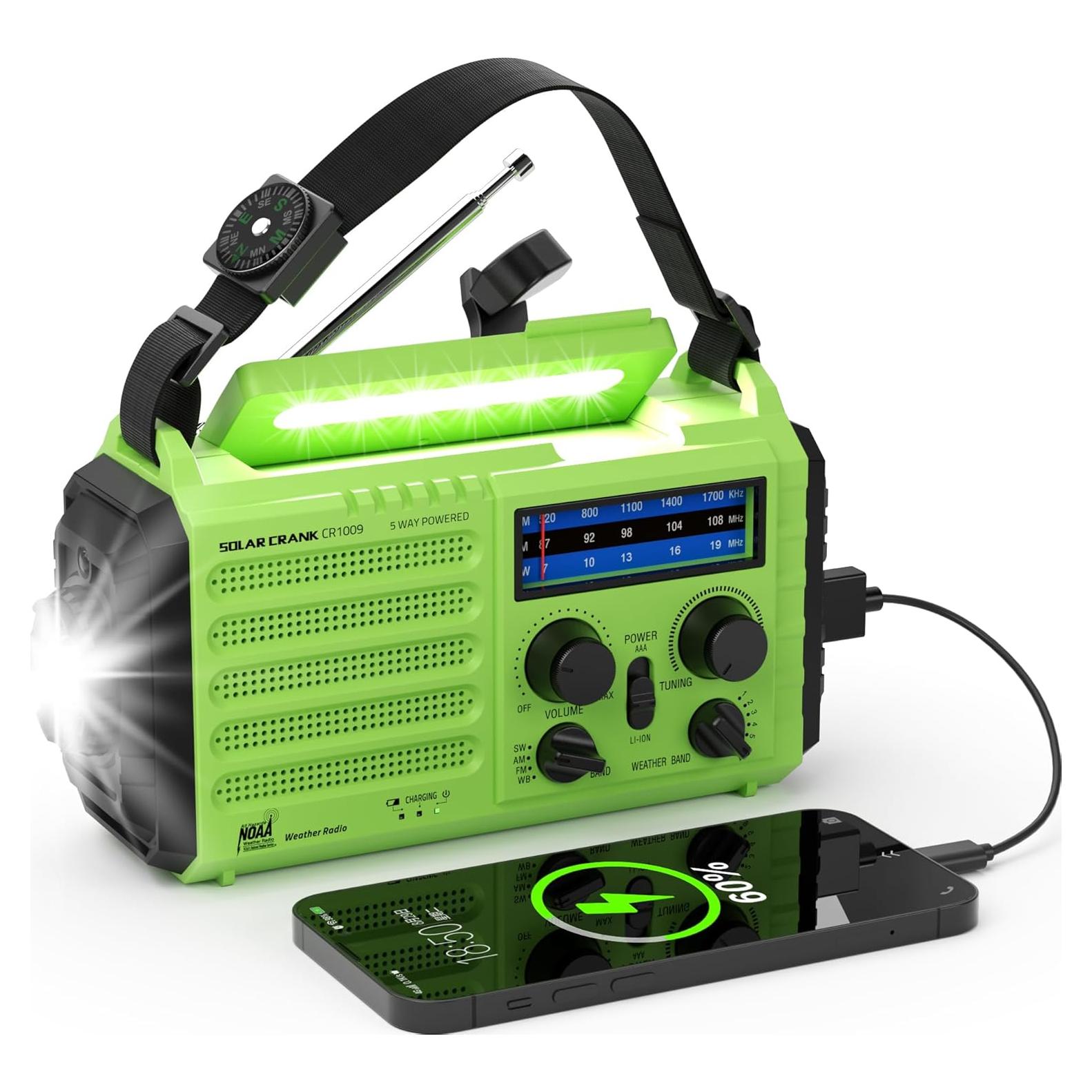 Radio Meteorológica de Emergencia PPLEE CR1009 5000mAh Solar