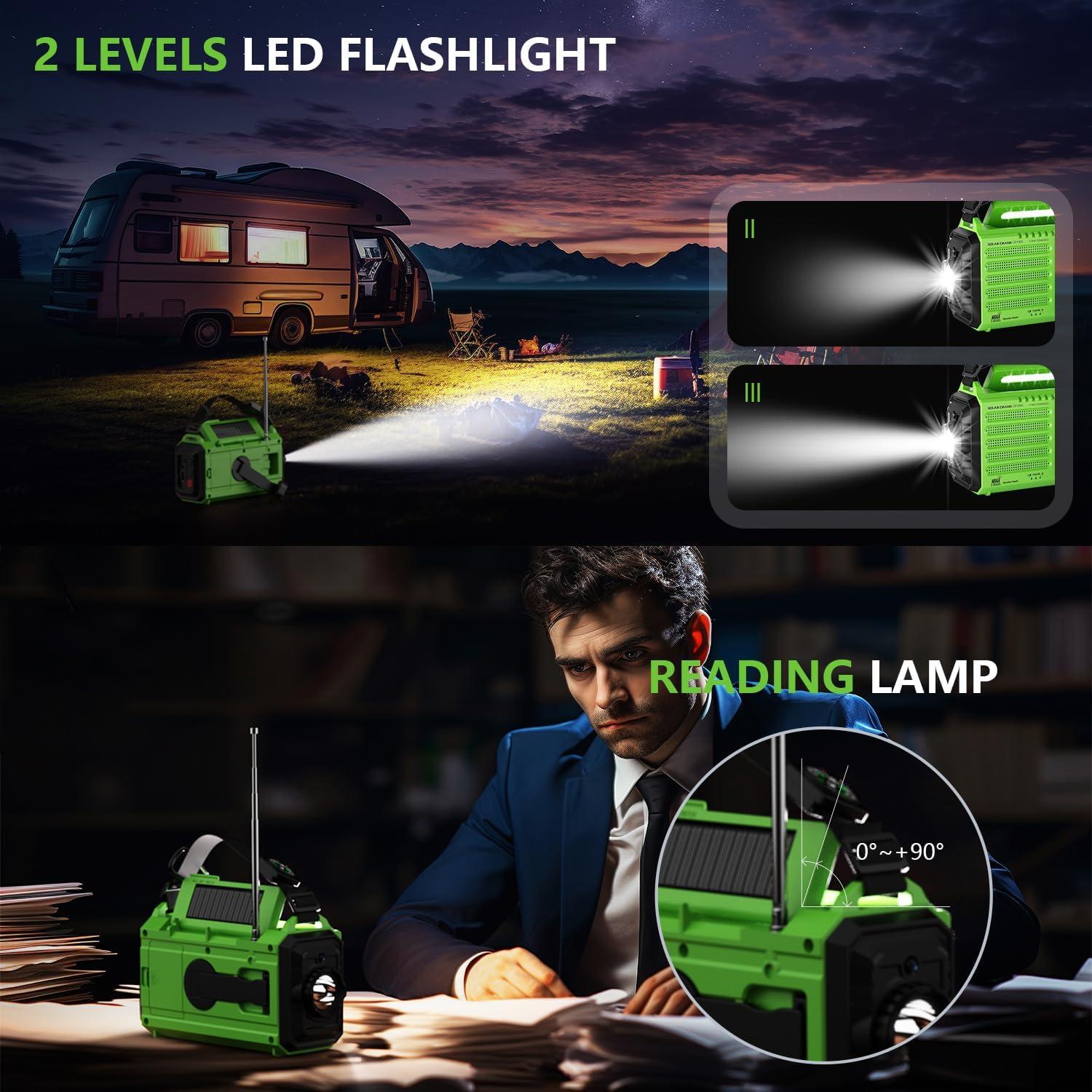 Radio Meteorológica de Emergencia PPLEE CR1009 5000mAh Solar