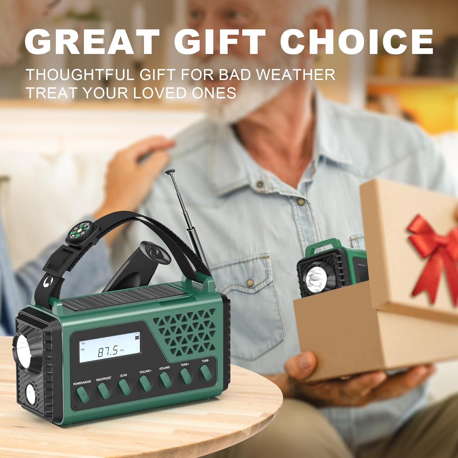 Radio Meteorológica de Emergencia DexScout 10000mAh Solar