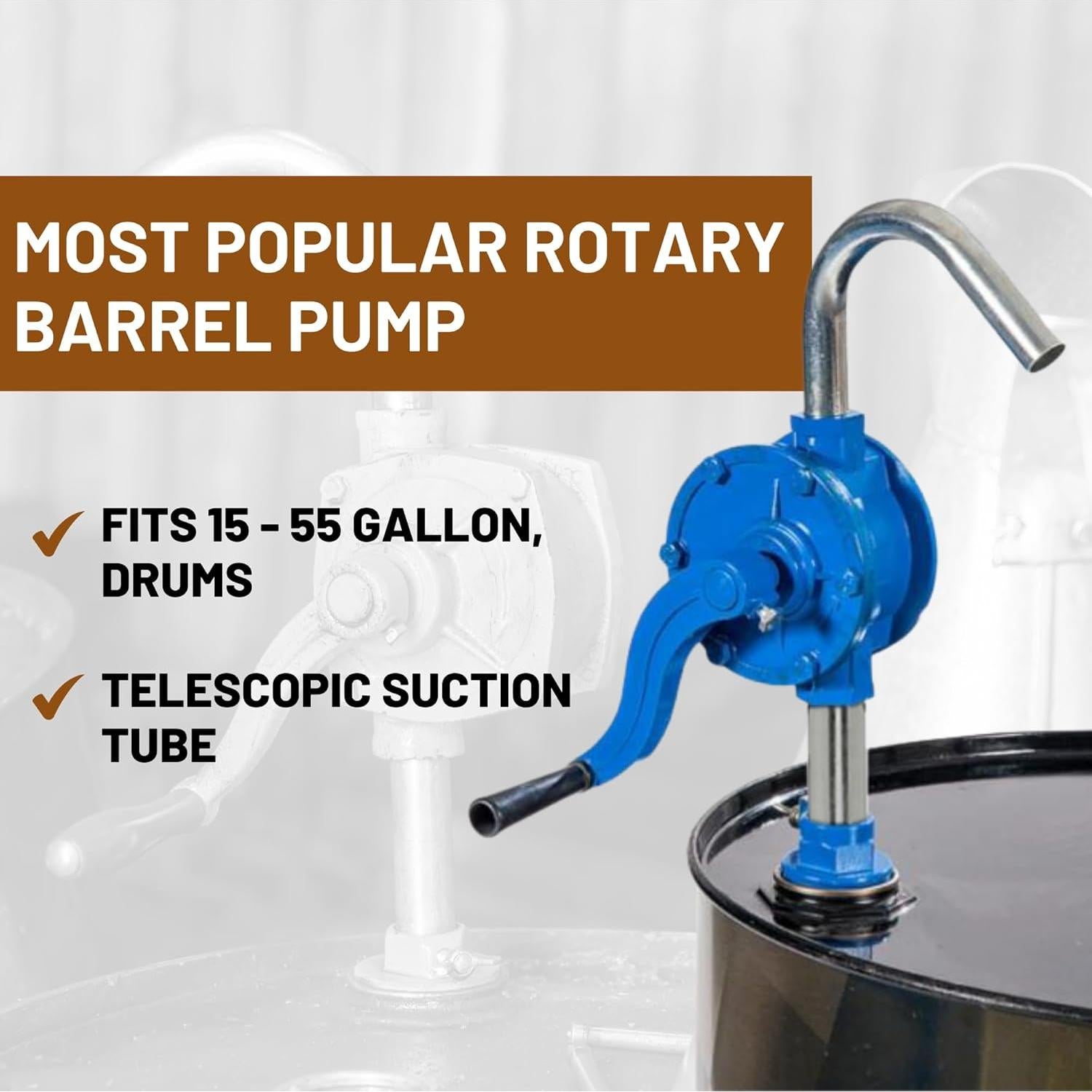 Bomba de Barril Rotativa EXXO 8814 - Hierro Fundido 5.8 kg