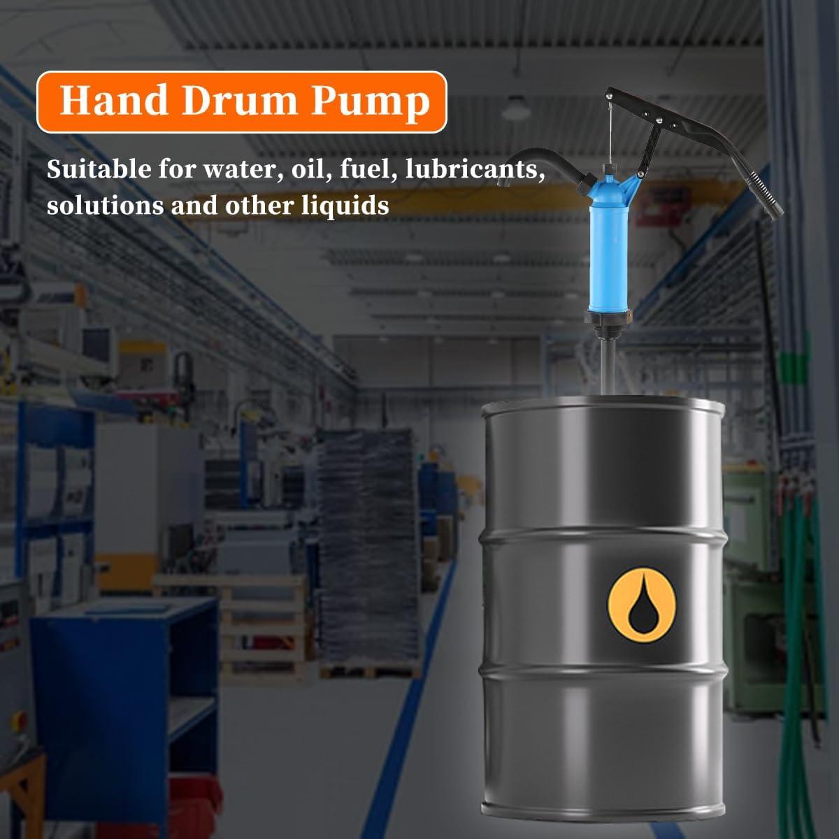 Bomba de tambor manual Locadence 55 galones con sifón telescópico