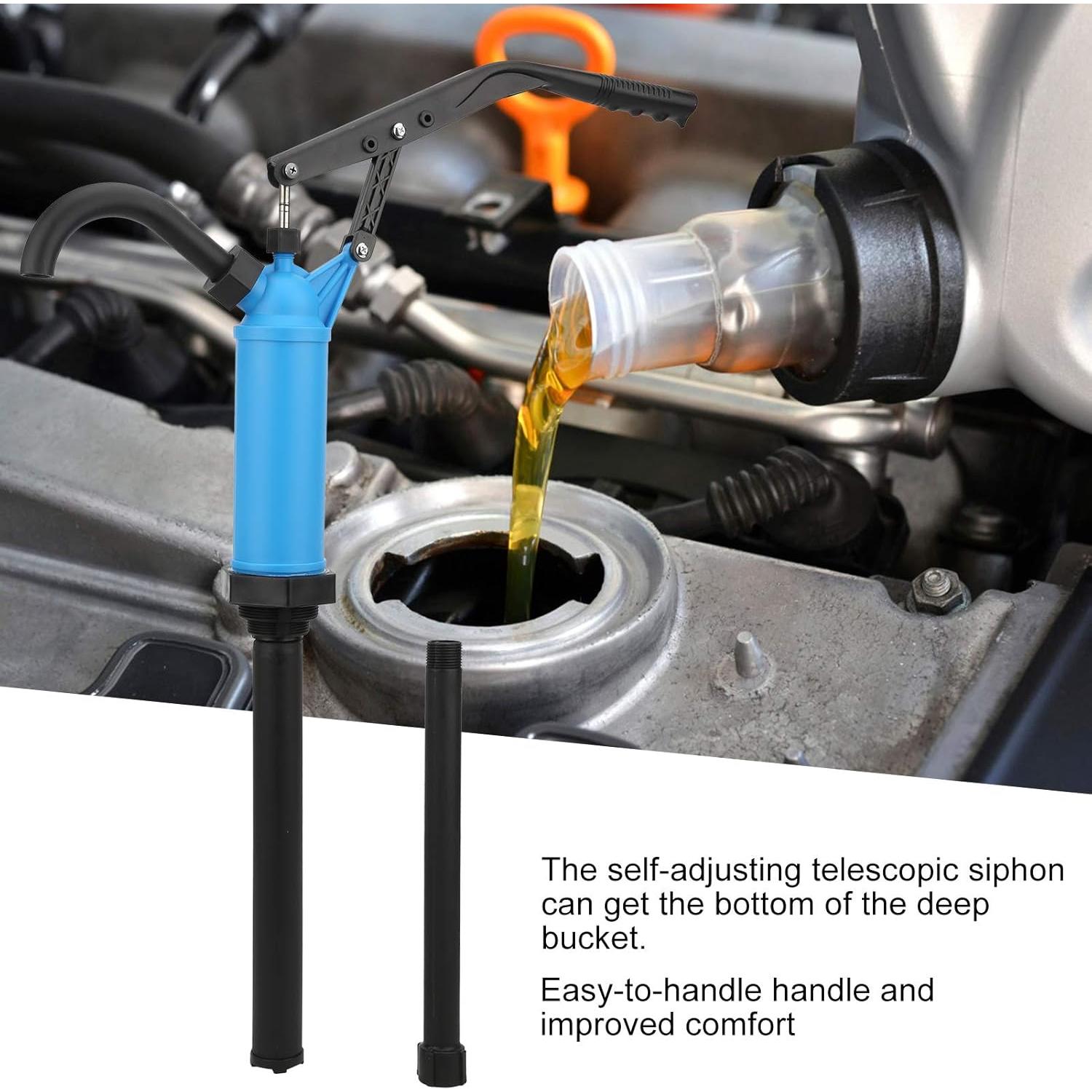 Bomba de tambor manual Locadence 55 galones con sifón telescópico