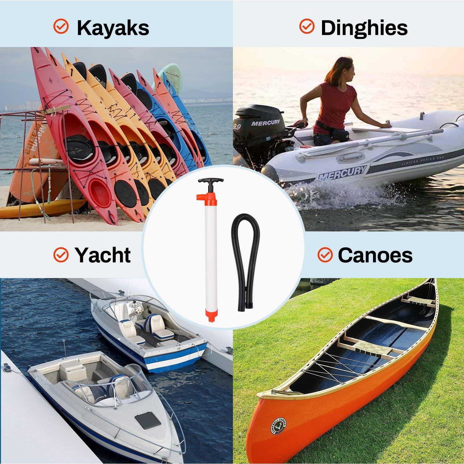 Bomba de Achique Manual Xztrdi para Barcos y Kayaks 94.64 L/min