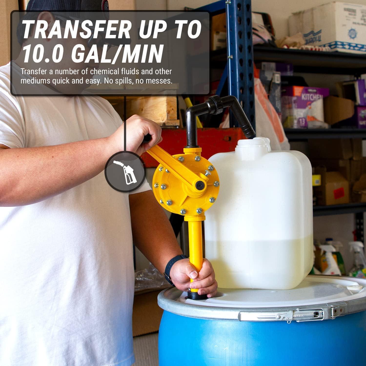 Bomba Manual Rotativa TERA PUMP 20012 para Barriles 55 Galones