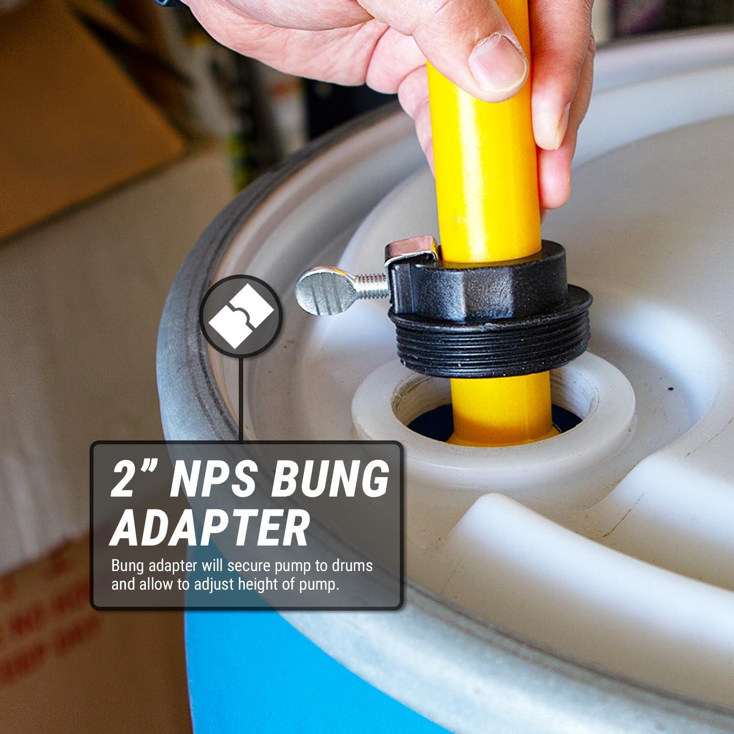 Bomba Manual Rotativa TERA PUMP 20012 para Barriles 55 Galones