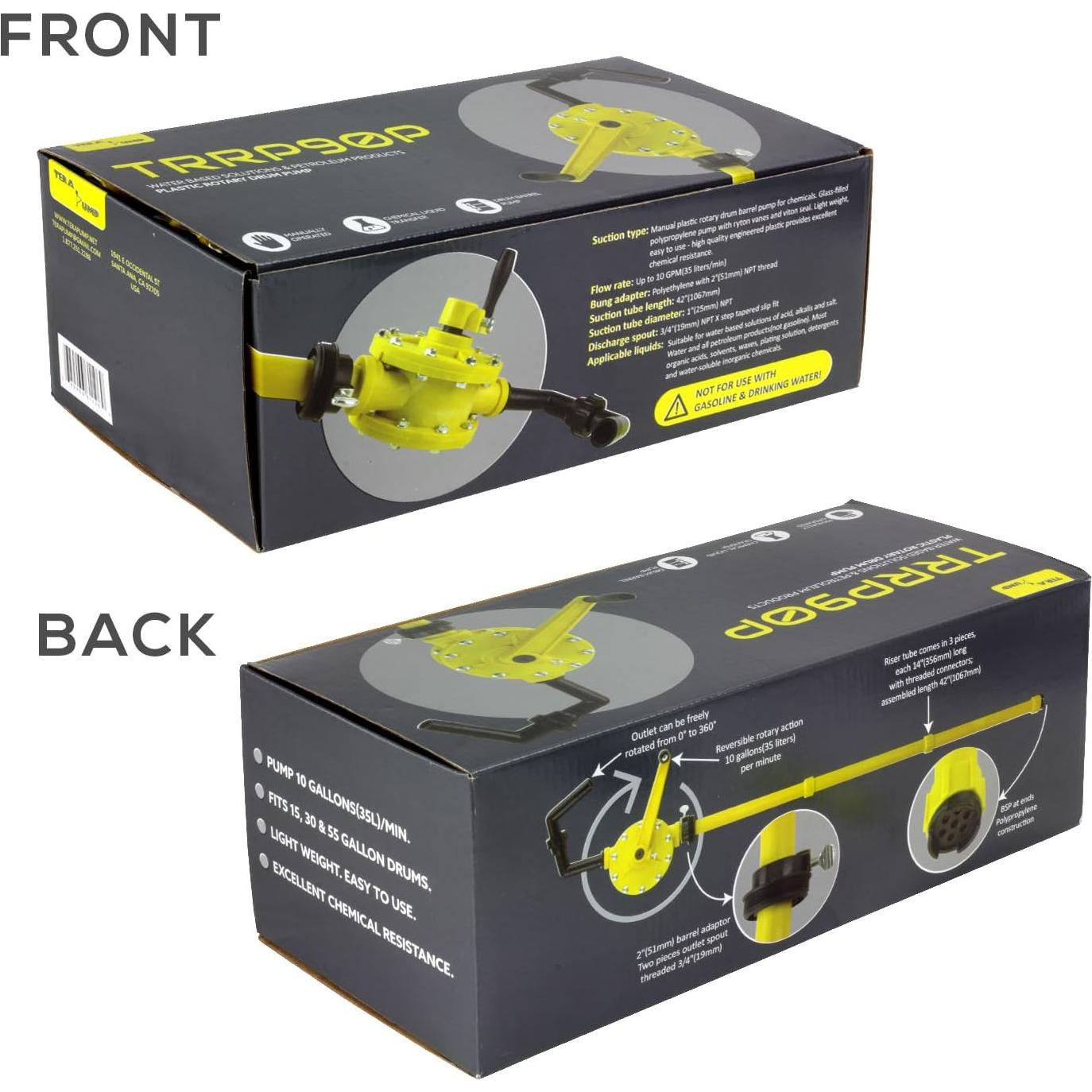 Bomba Manual Rotativa TERA PUMP 20012 para Barriles 55 Galones