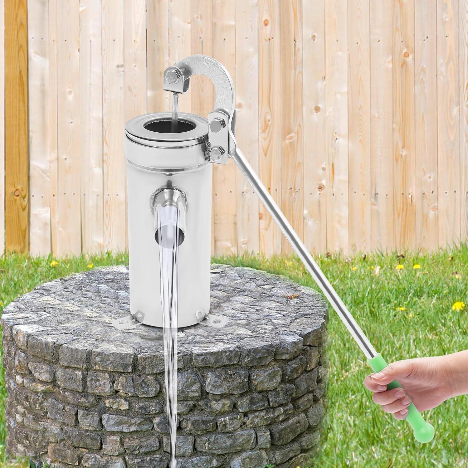 Bomba de agua manual Kunghei de acero inoxidable 8m